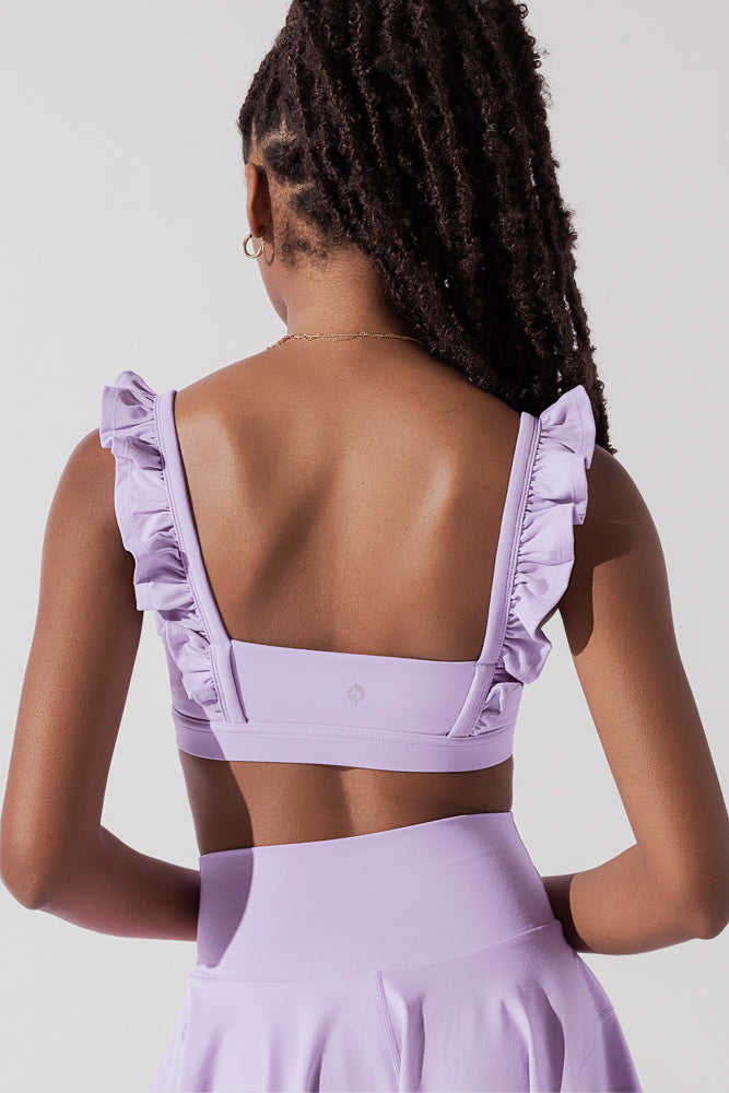 Romance Ruffle Bra - Digital Lavender Sale With Credit Card