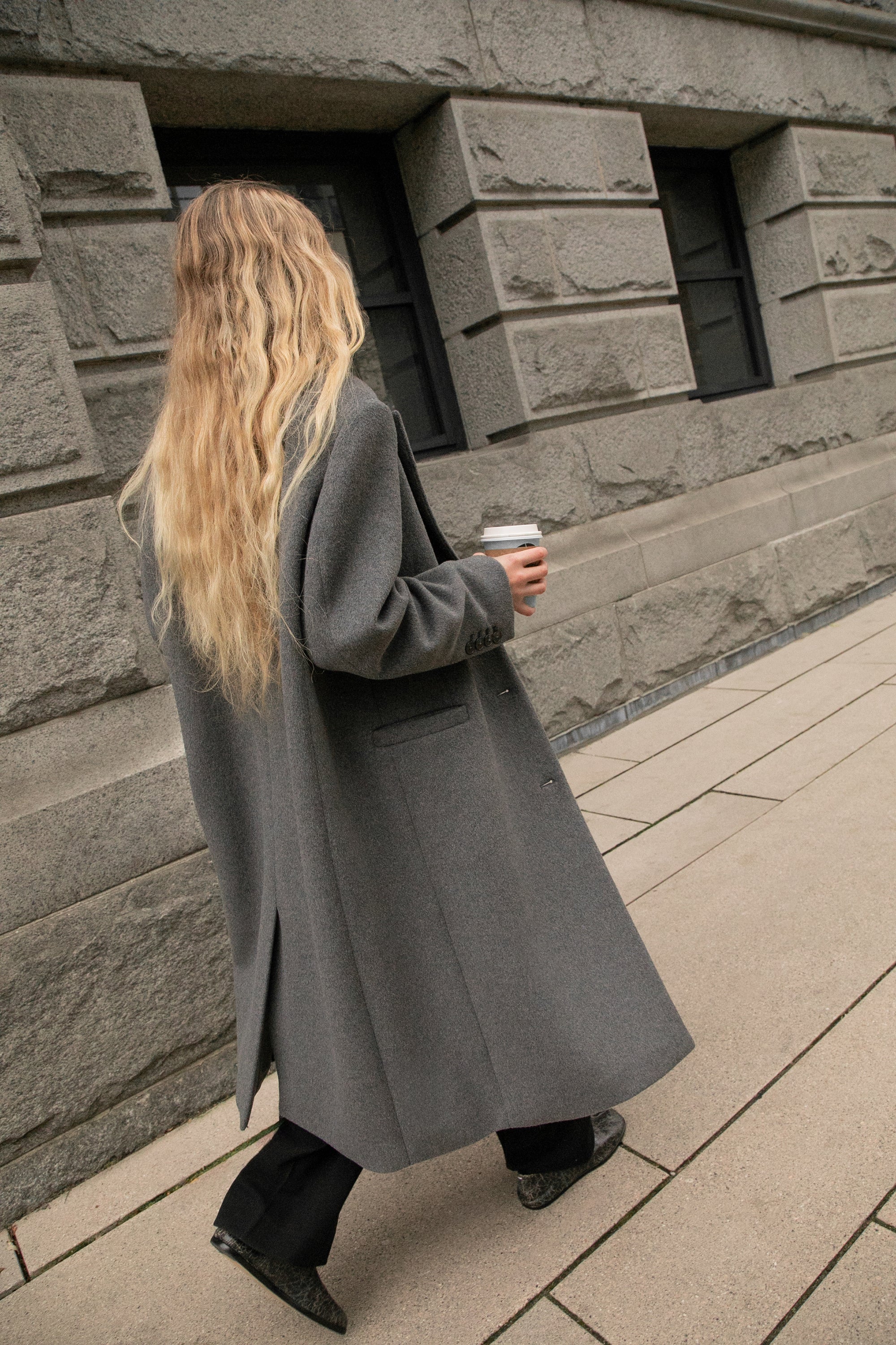 OVERSIZED WOOL-BLEND COAT Buy Cheap With Credit Card