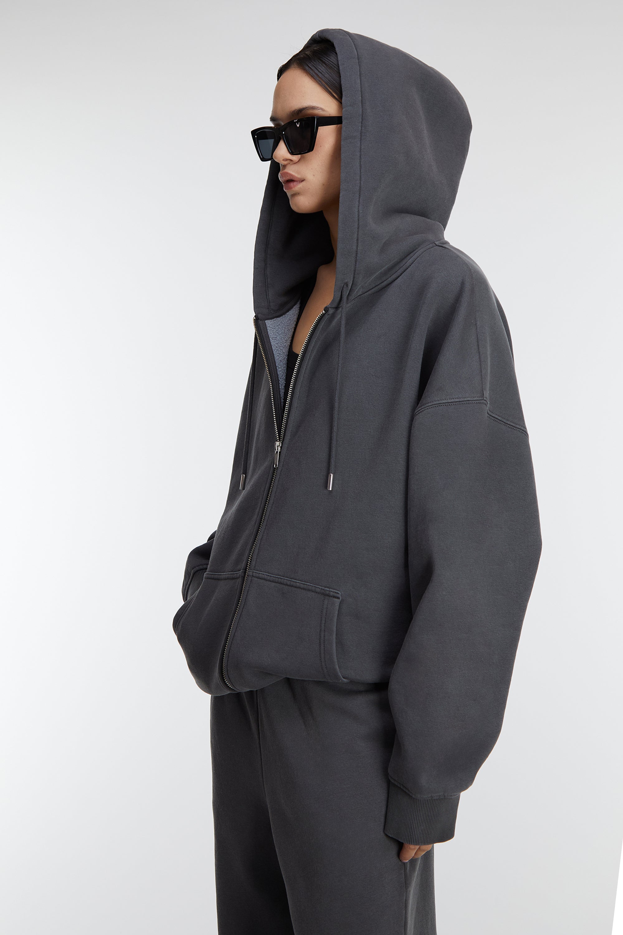 FLEECE STUDIO ZIP-UP HOODIE Cheap Buy Authentic