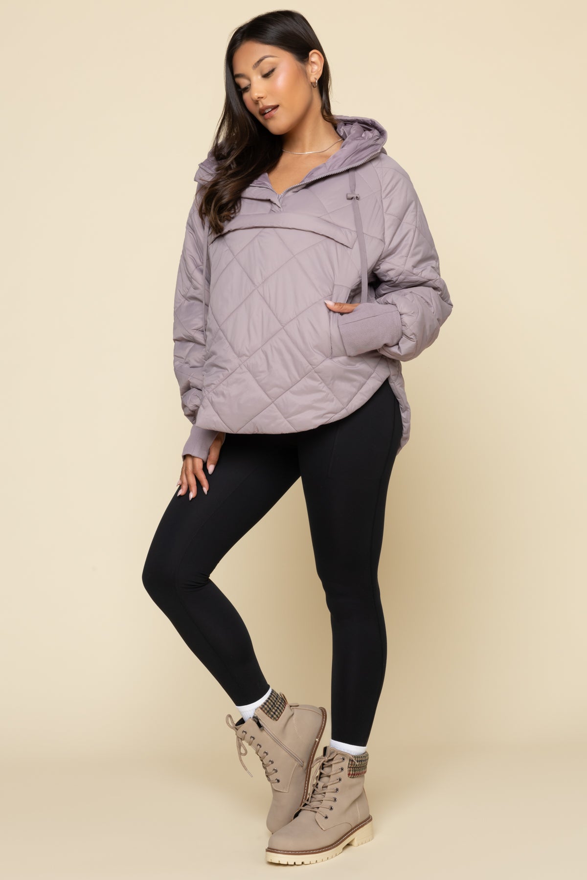 Pillow Packable Puffer Jacket - Dusty Mauve Largest Supplier Cheap Pice