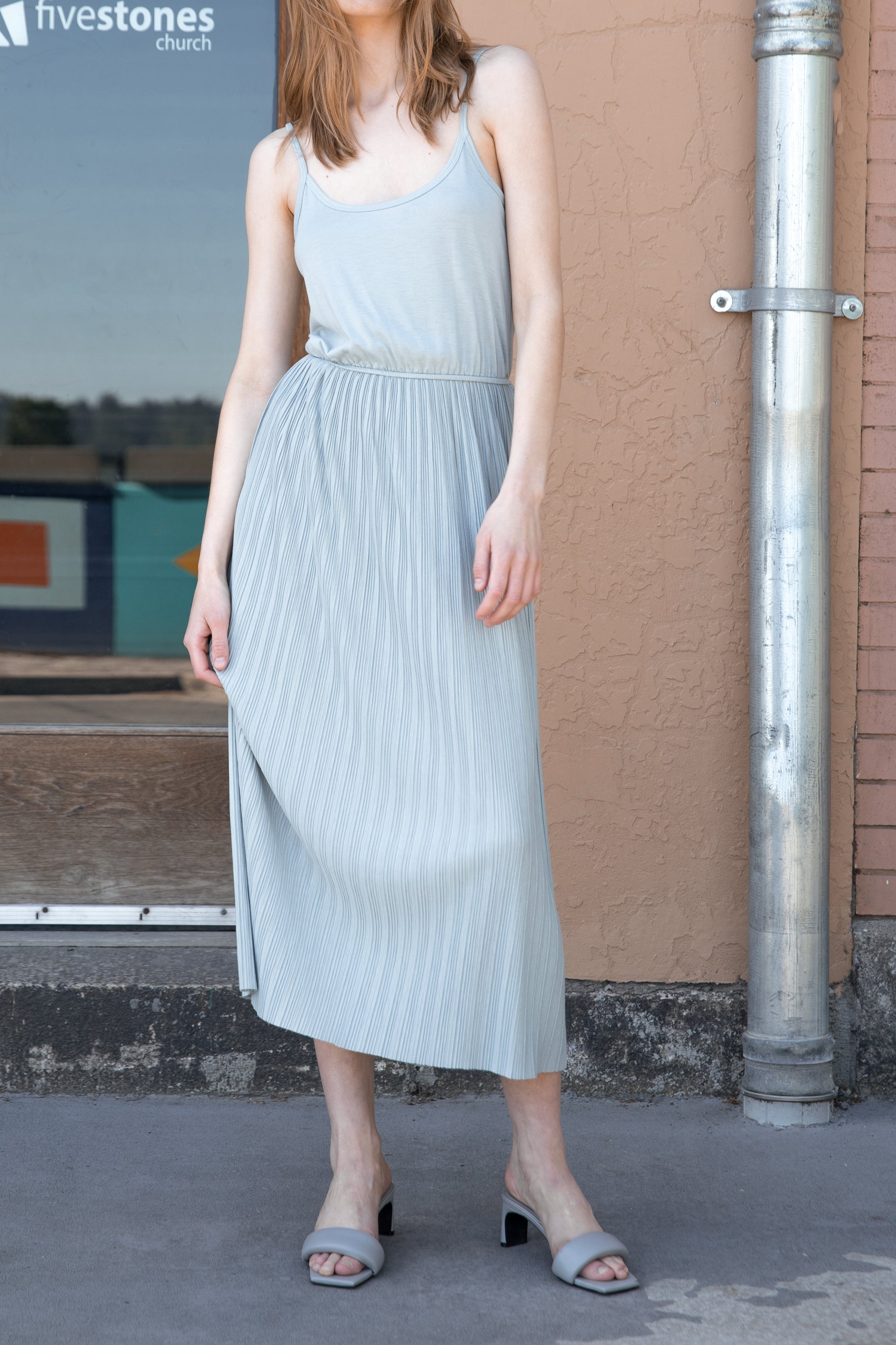 PLEATED MIDI DRESS Buy Cheap Low Shipping Fee