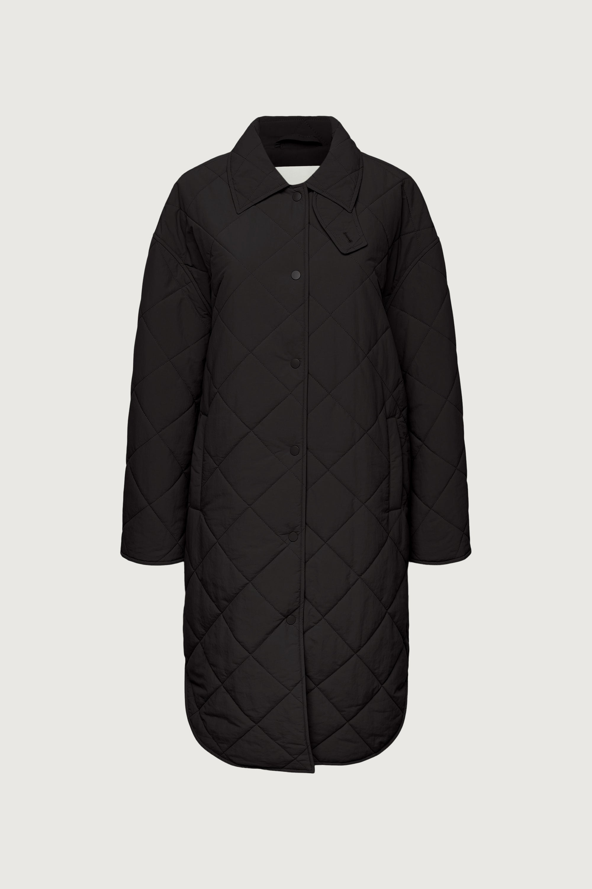 QUILTED PUFFER MIDI SHACKET Store With Big Discount