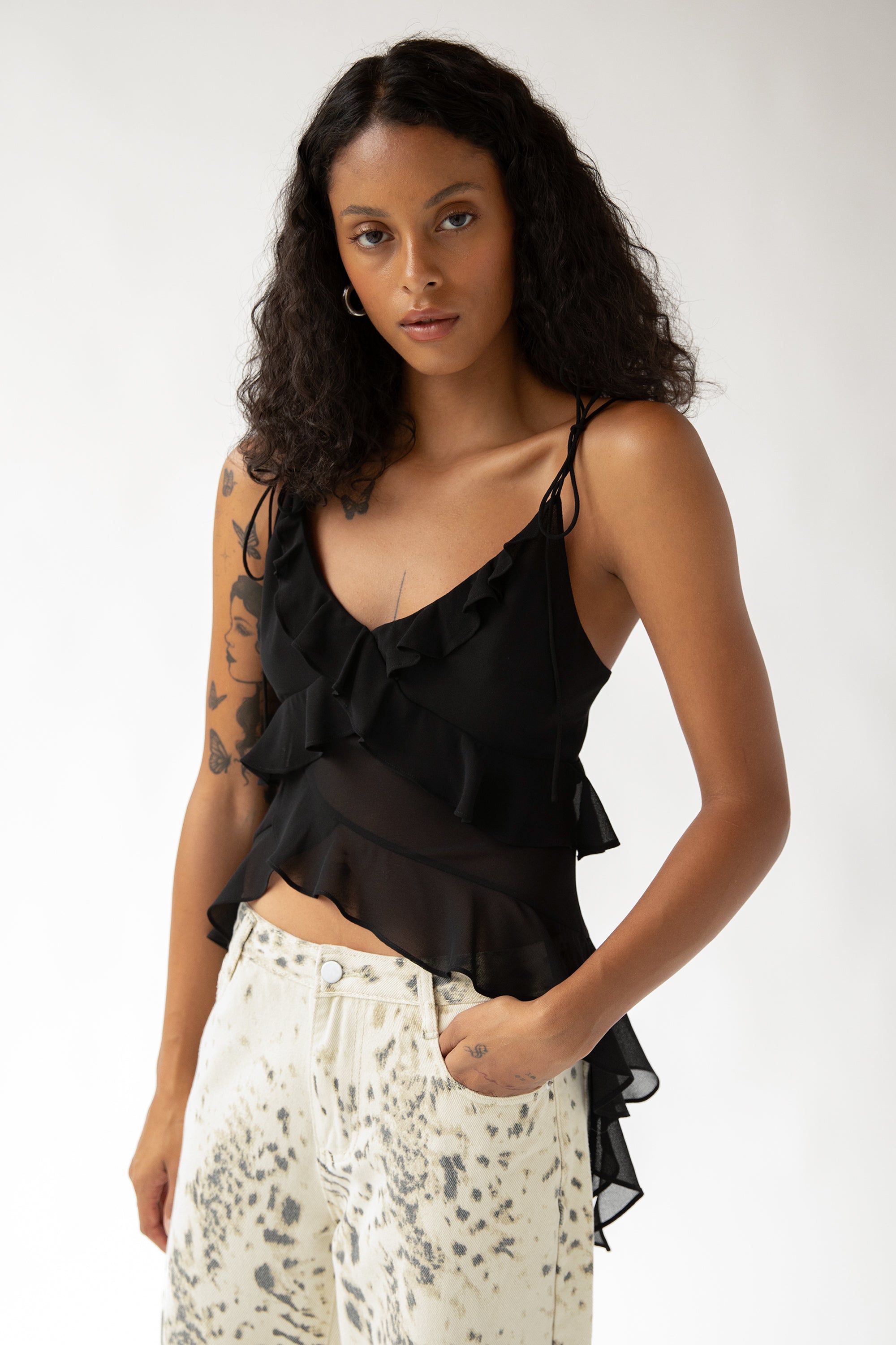 RUFFLED TANK TOP Clearance Order