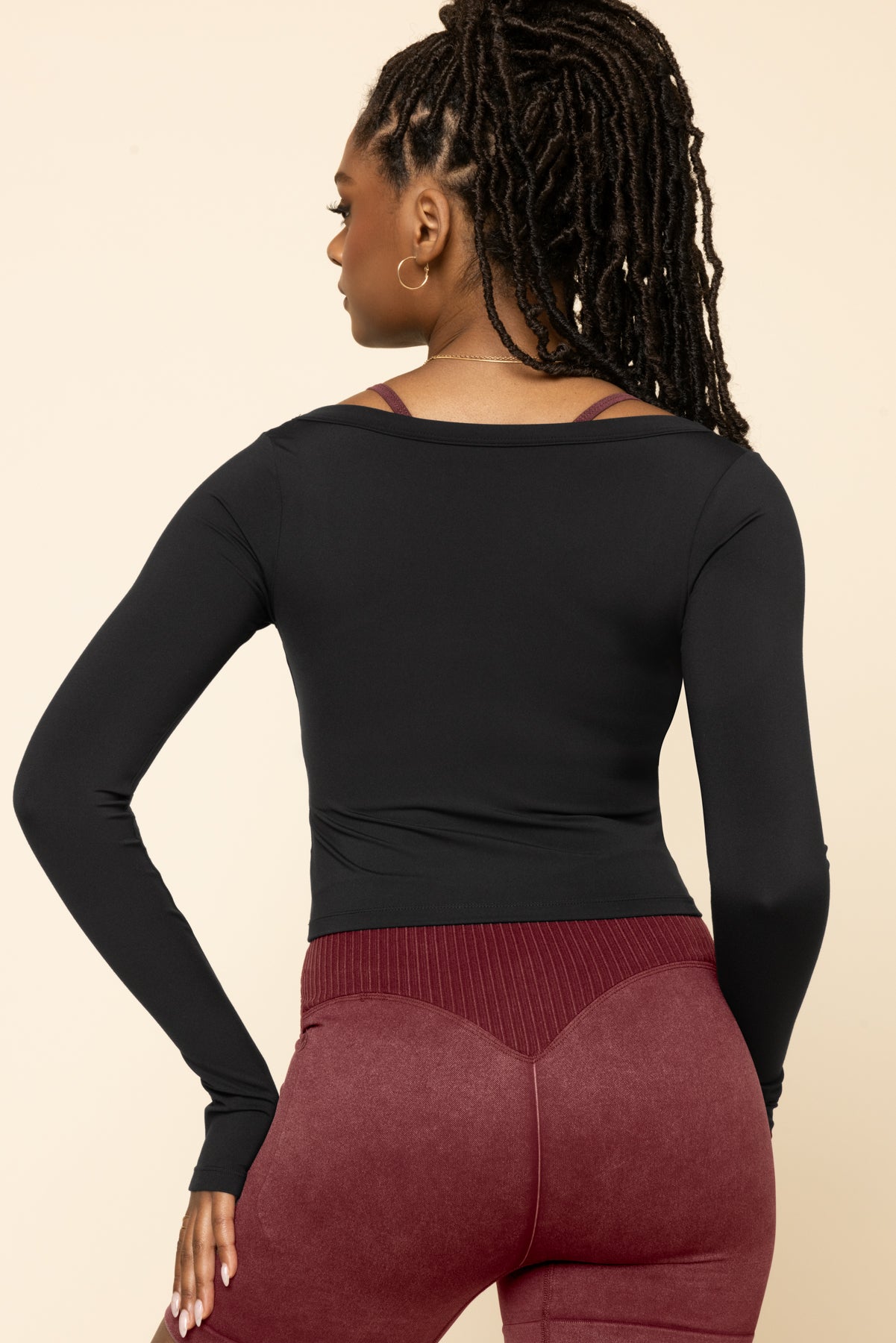 Your Favorite Long Sleeve Reversible Top - Black Low Pice For Sale