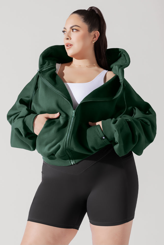 Zip Cloud Hoodie - Game Time Green Enjoy Cheap Online