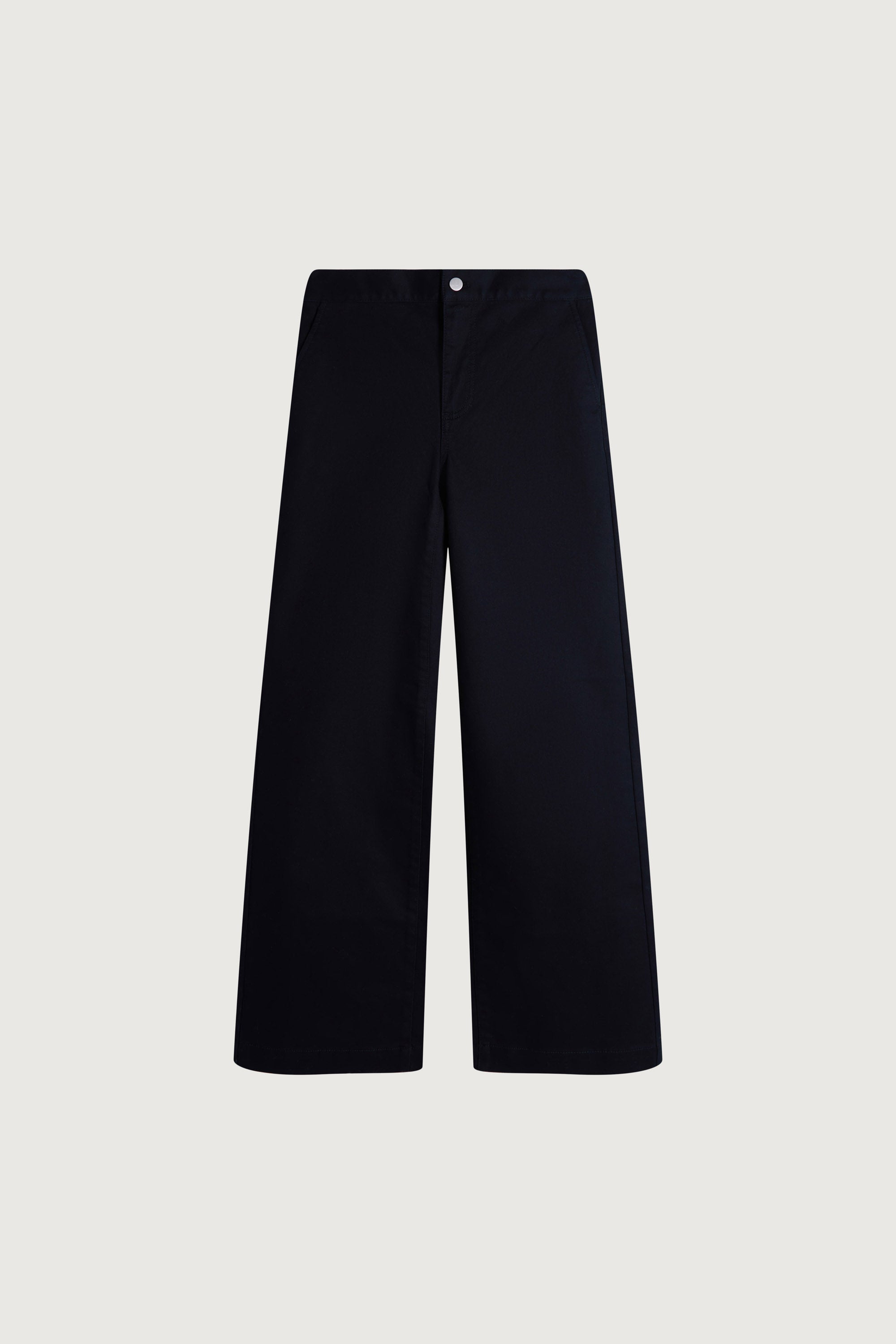 LONG LENGTH TWILL WIDE LEG PANT Supply Cheap Pice