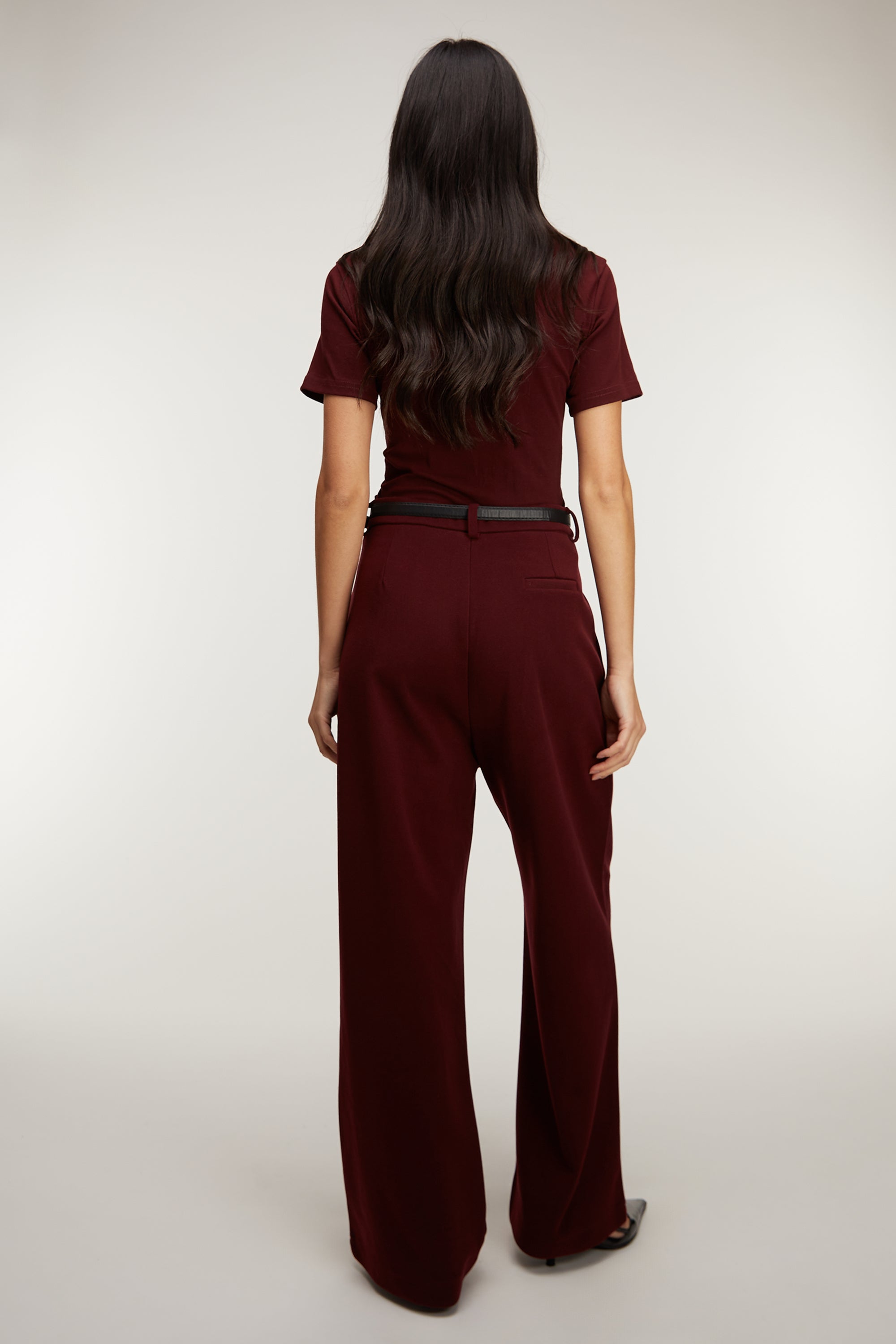 WIDE LEG TROUSER WITH BELT From China Sale Online