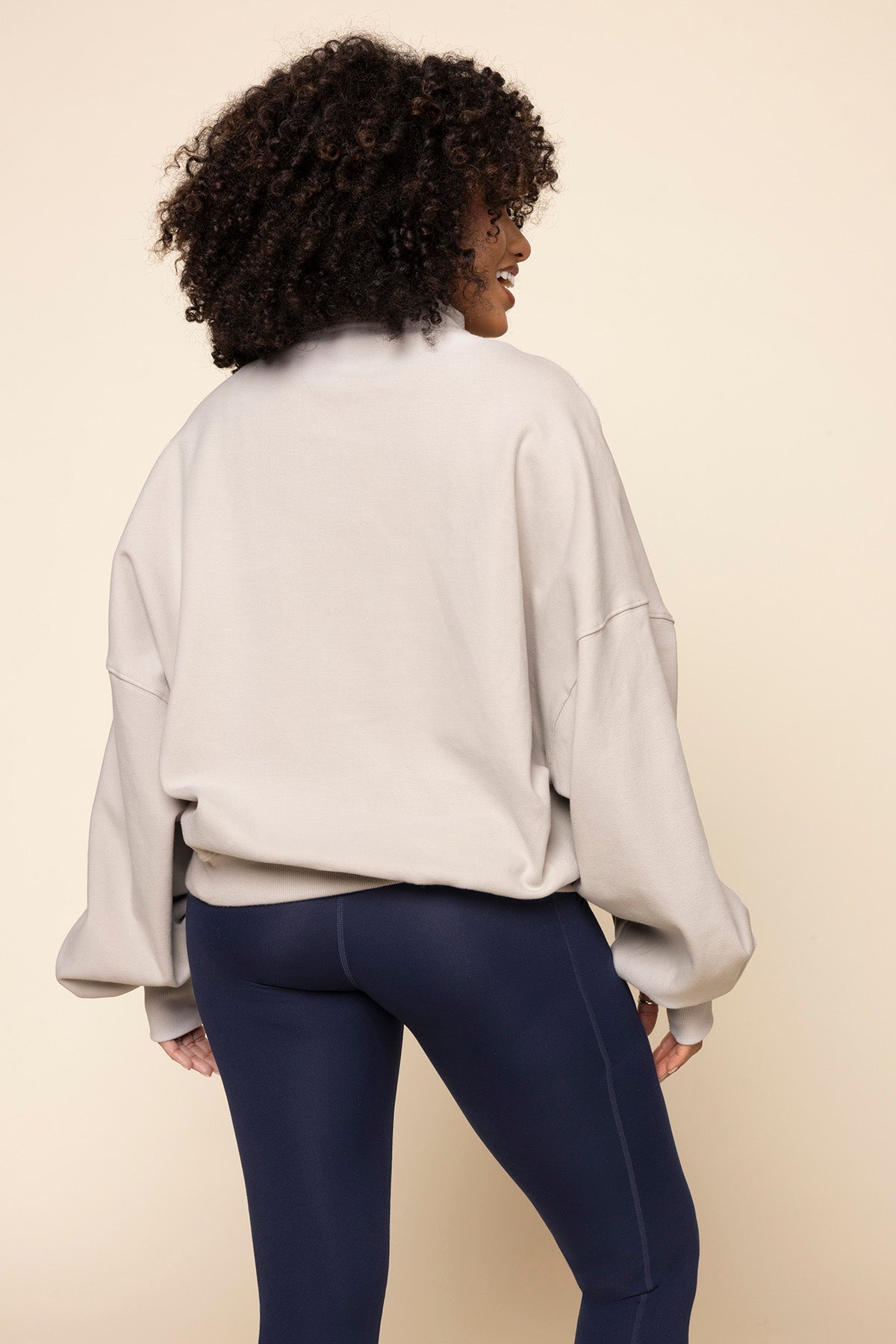 Ooey Gooey Half Zip Sweater - Silver Birch Safe Shopping Cheap Online