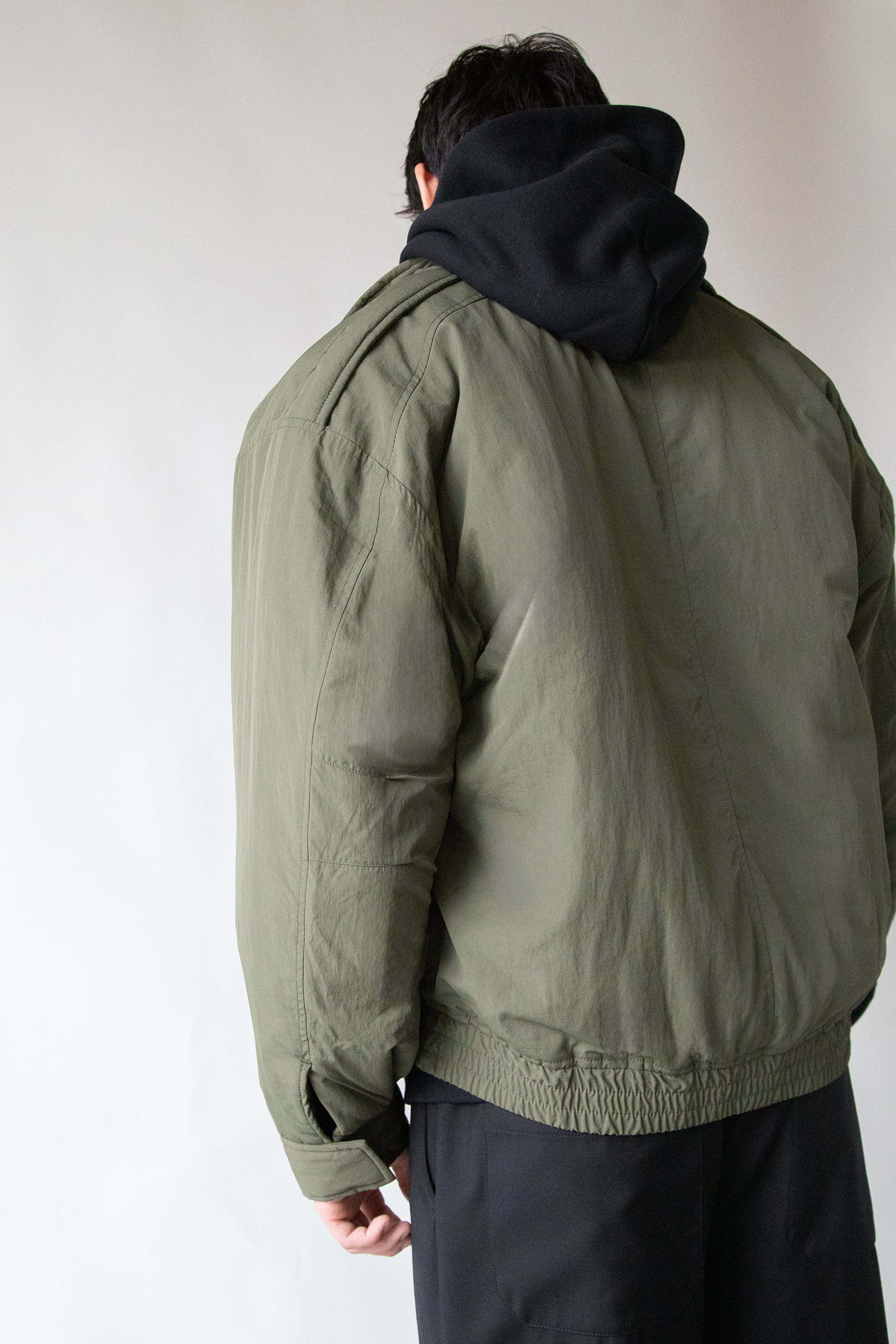 LS OVERSIZED NYLON BOMBER JACKET| OAK + FORT Cheap Visa Payment