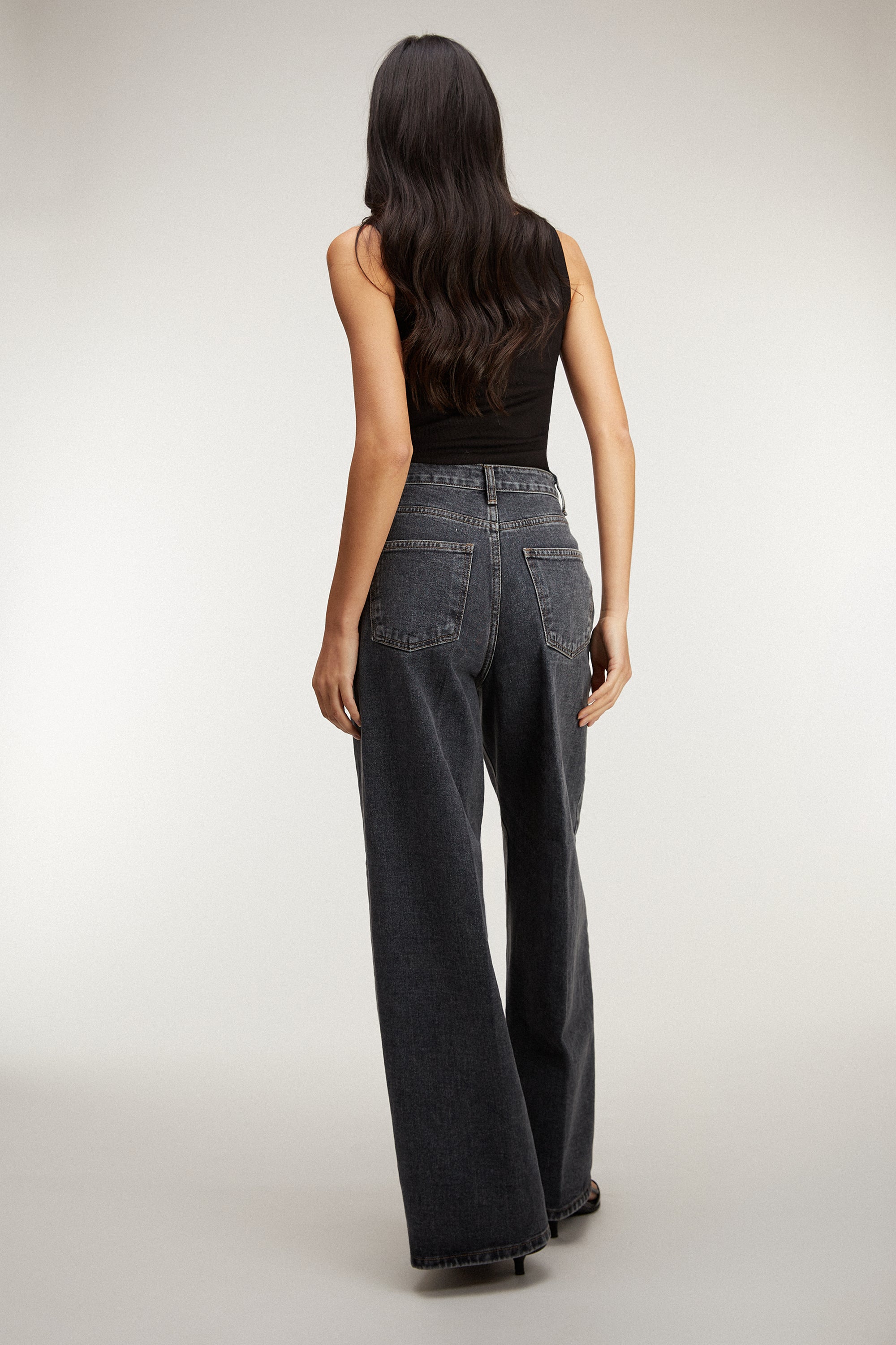 HIGH-RISE WIDE LEG JEAN Discount Cheap Online