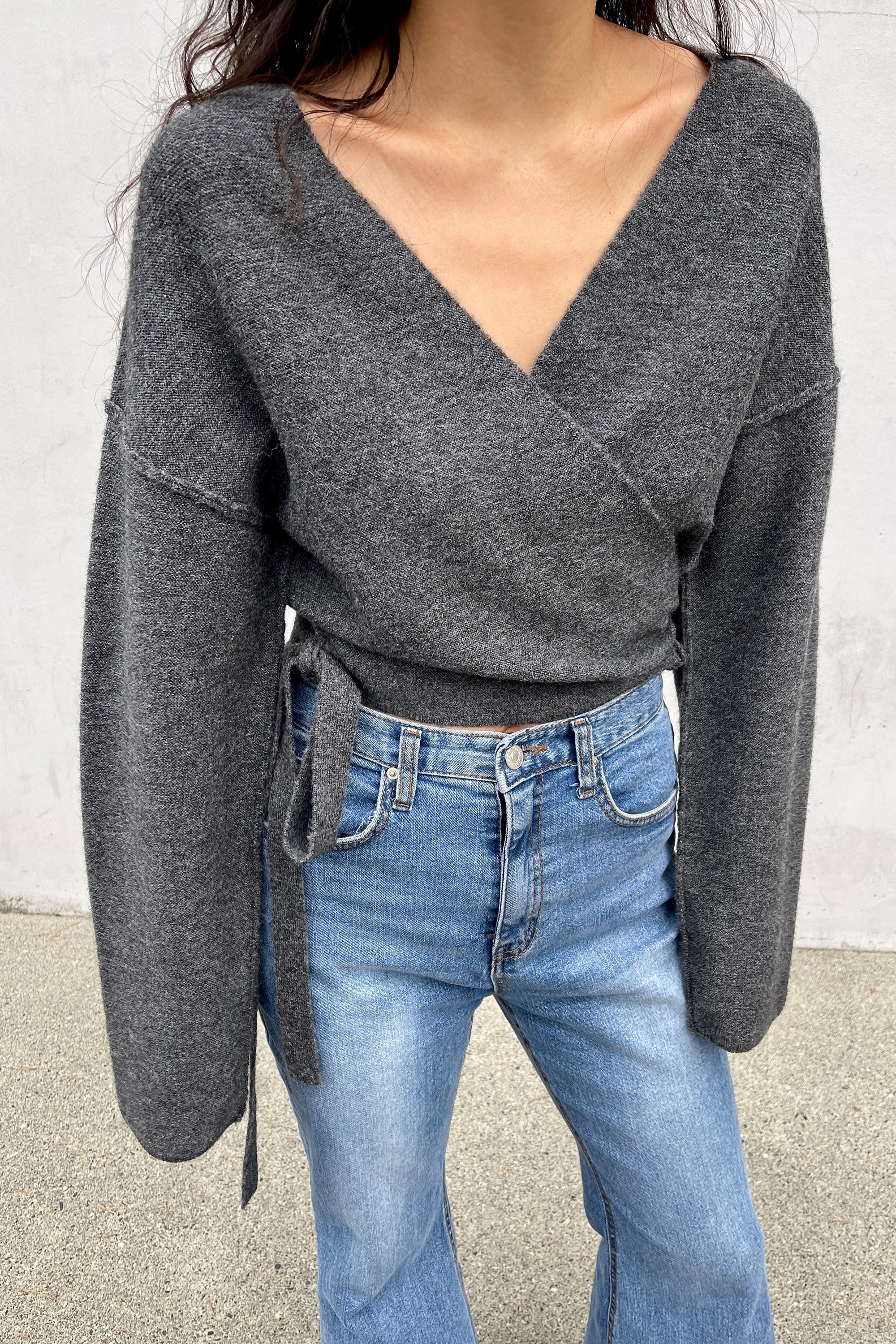 CROPPED WRAP CARDIGAN Buy Cheap Reliable