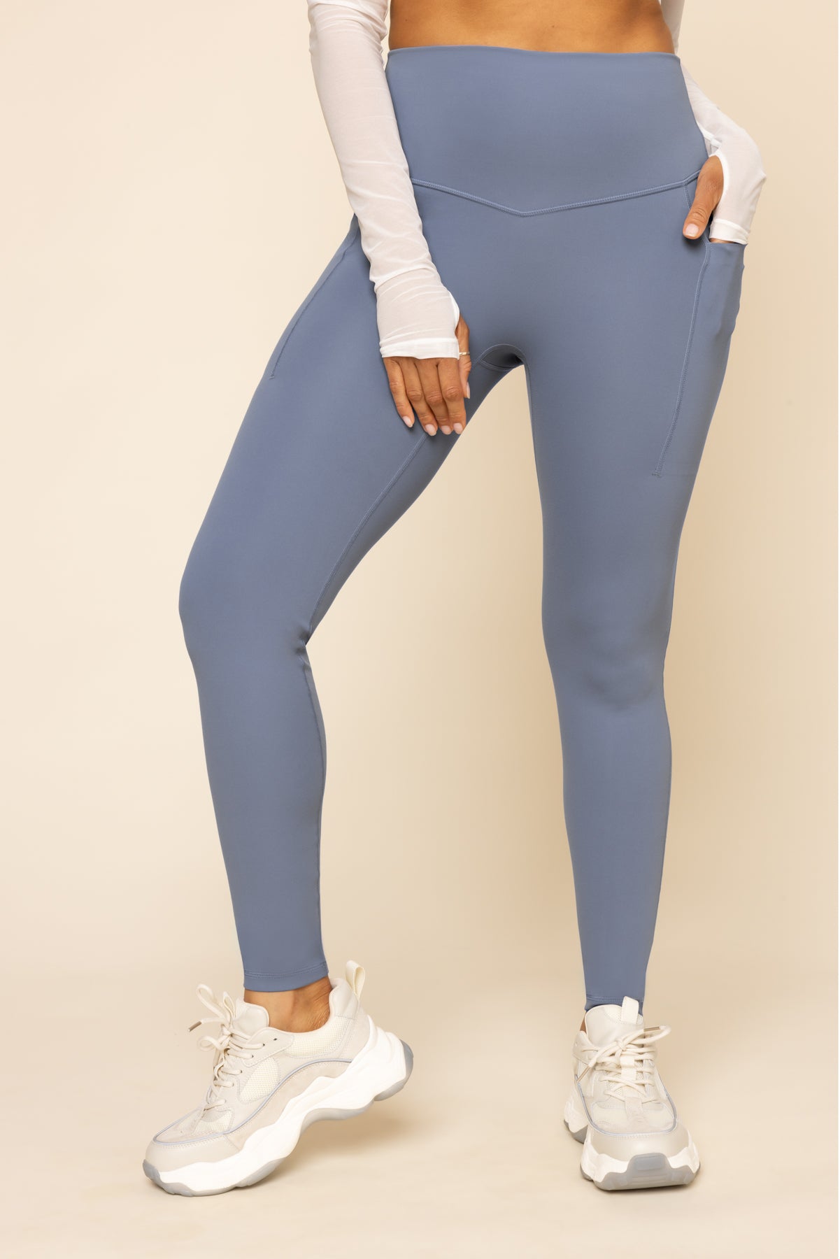 Supersculpt Leggings with Pockets - Blue Mist Pices Cheap Pice