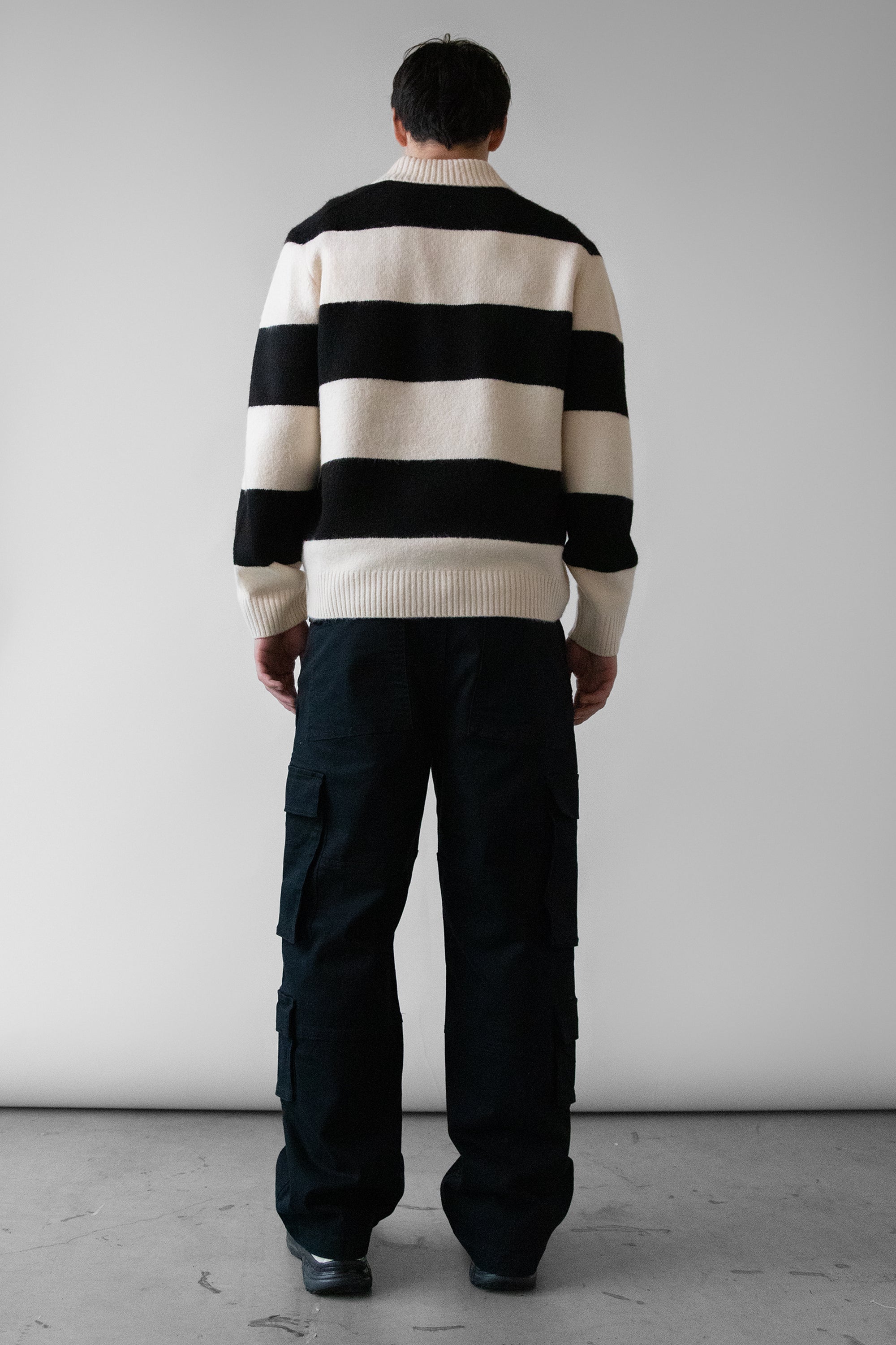 STRIPED RUGBY POLO SWEATER Huge Surprise Cheap Online