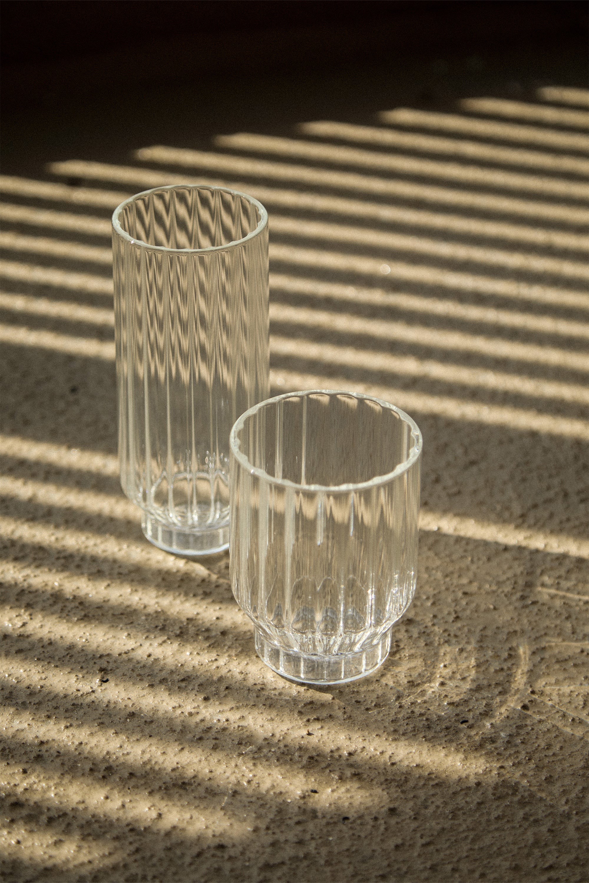 FLUTED COOLER GLASSES, SET OF 2 Discount