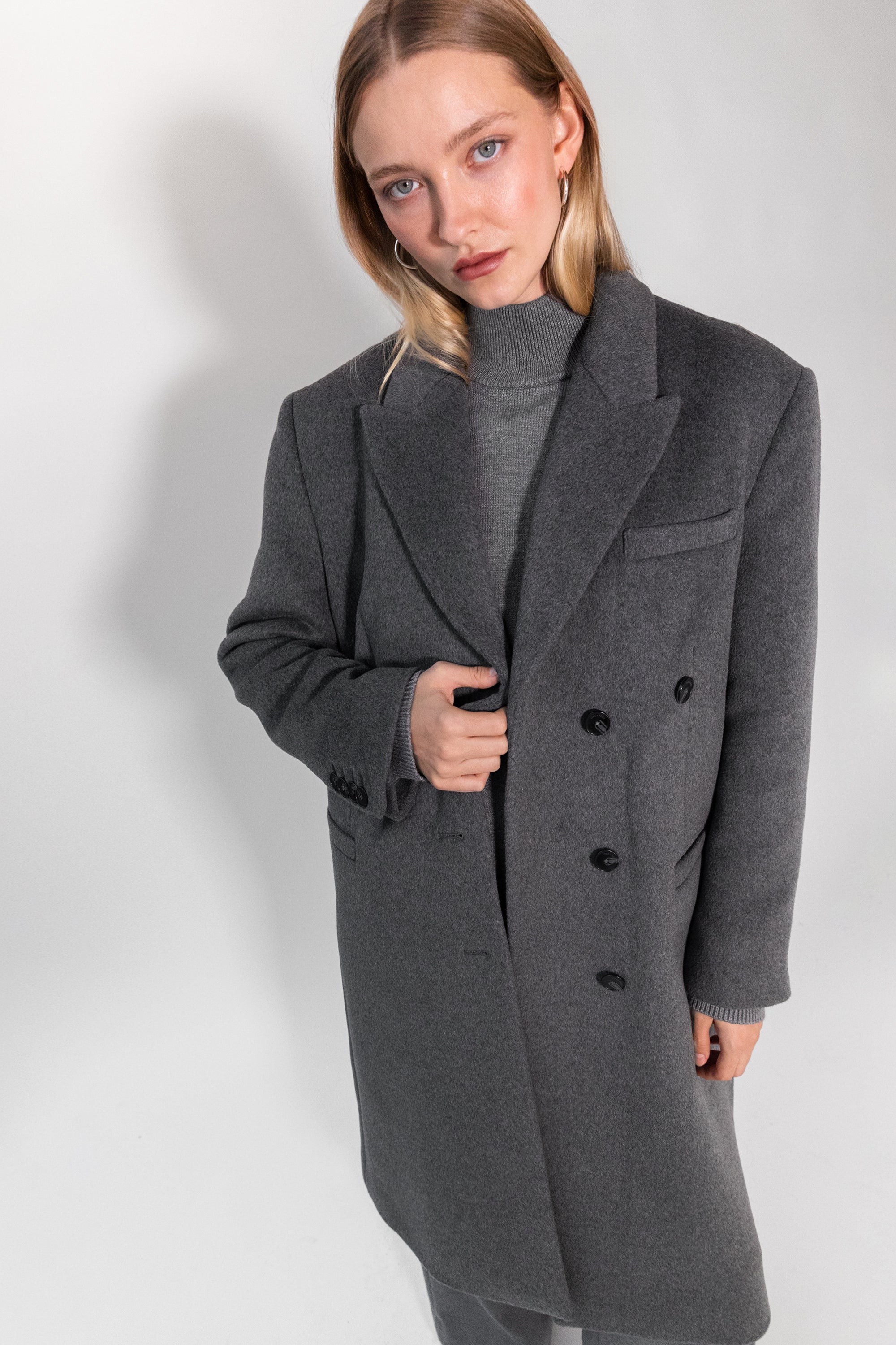 OVERSIZED WOOL-BLEND COAT Buy Cheap With Credit Card