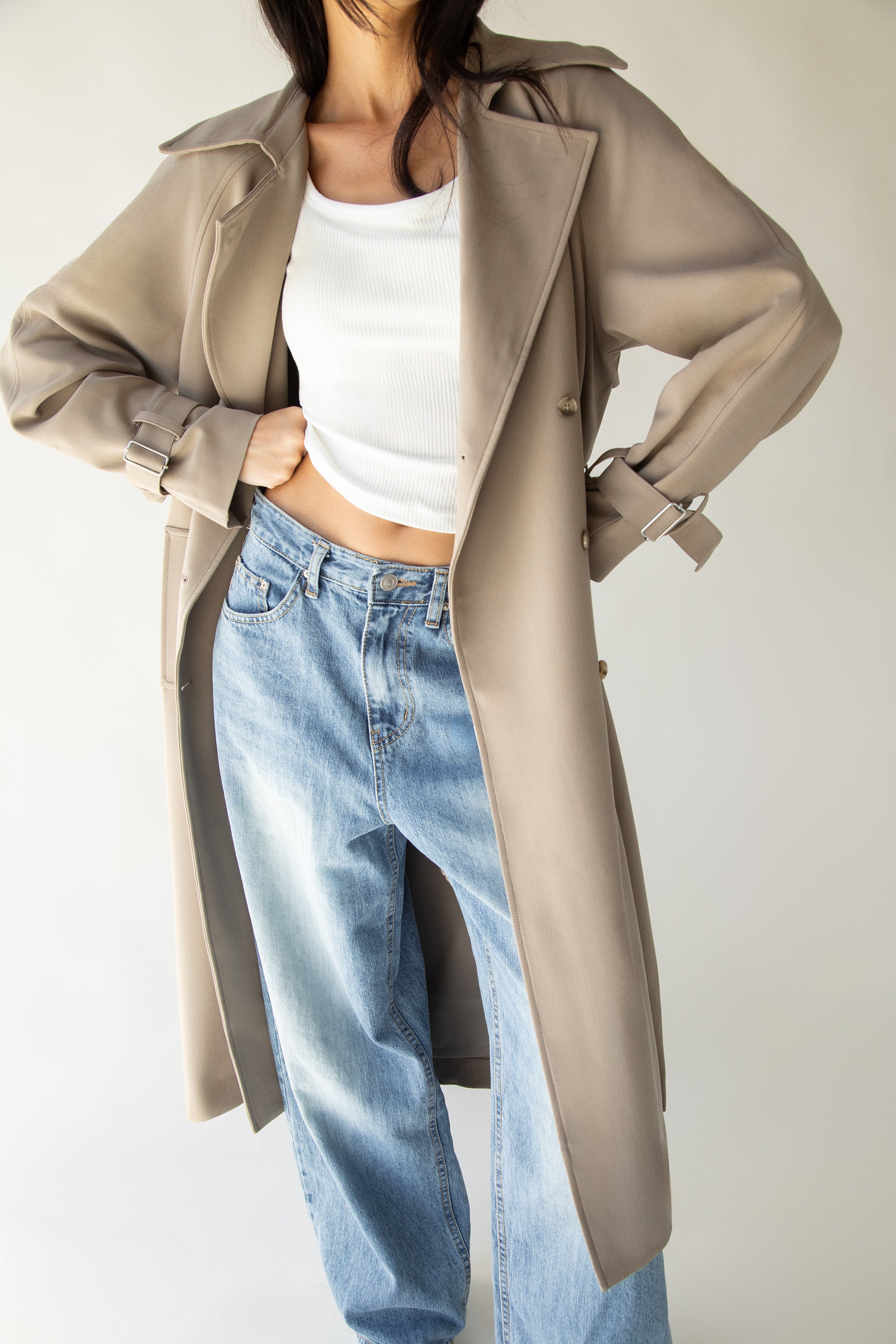 OVERSIZED TRENCH COAT The Cheapest Cheap Online