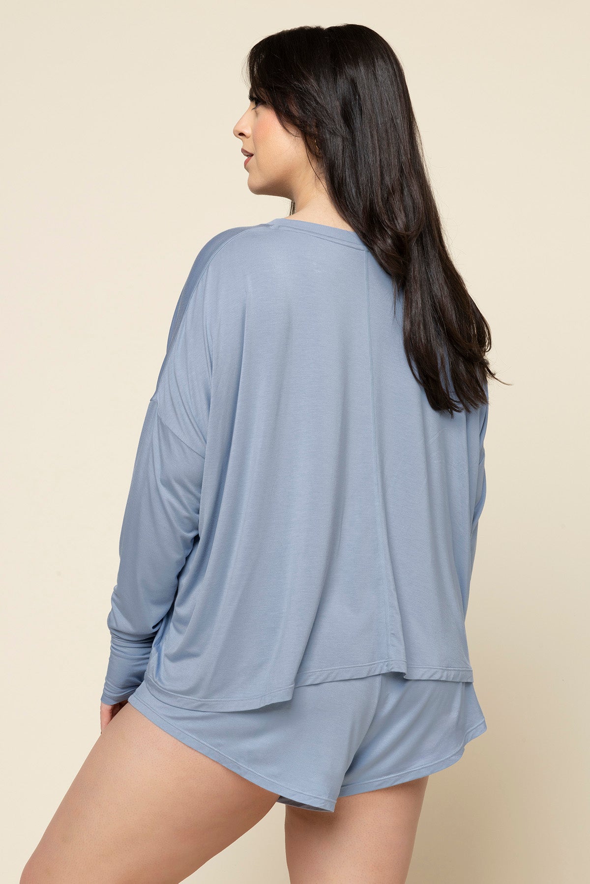 The Perfect Long Sleeve Top - Dusty Blue Sale For Cheap