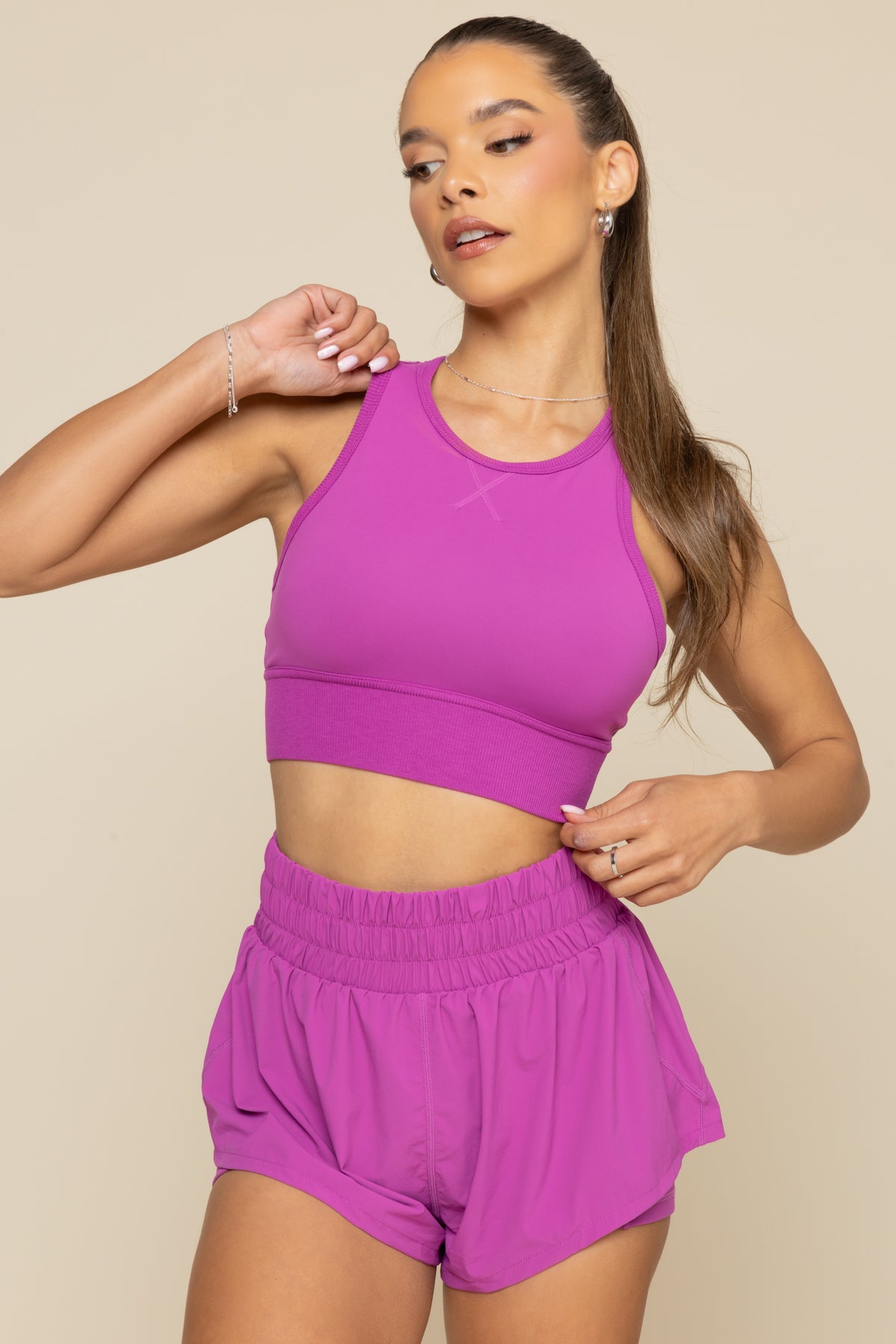 Sweat Sesh Crop Top - Royal Orchid Online Online Cheap Online