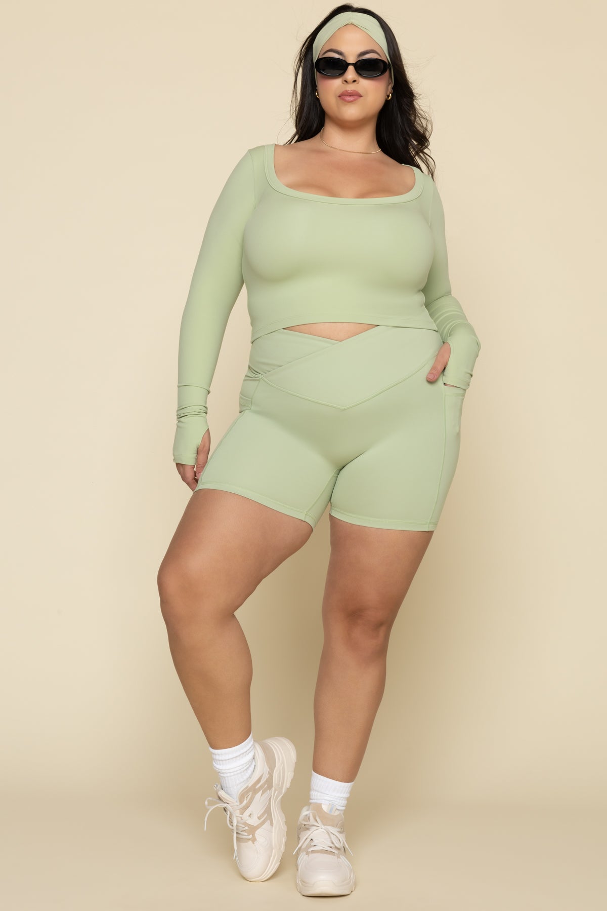 Your Favorite Long Sleeve Reversible Top - Pistachio Supply Cheap Pice