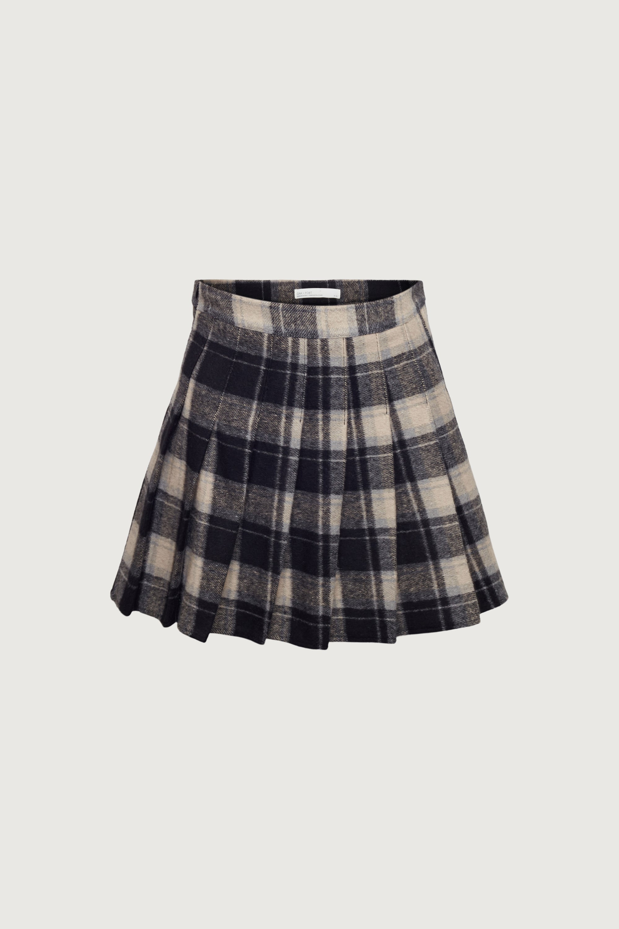 PLEATED PLAID MINI SKIRT Discount Outlet Store