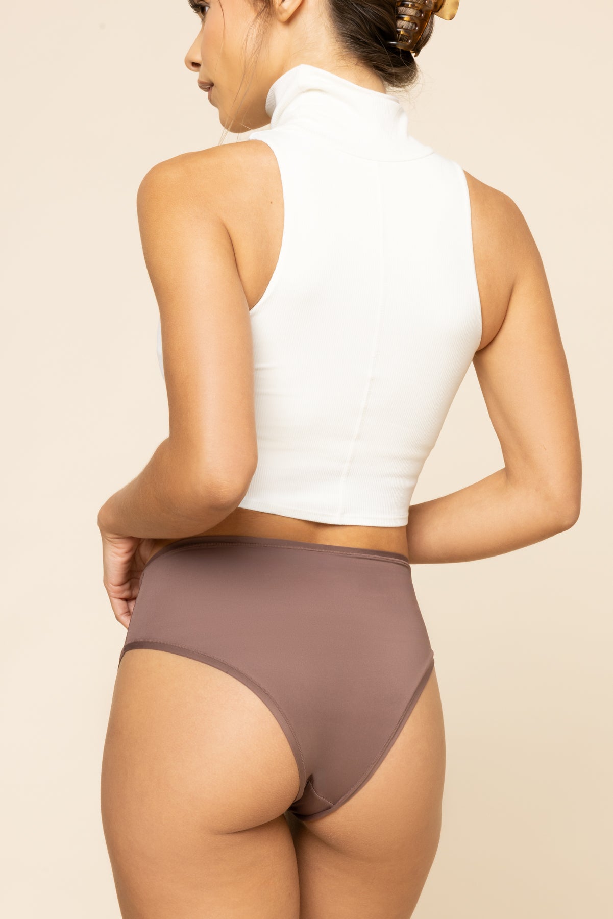 Next to Nothing Higher Rise Cheeky Panty - Dark Mocha Shop Sale Online