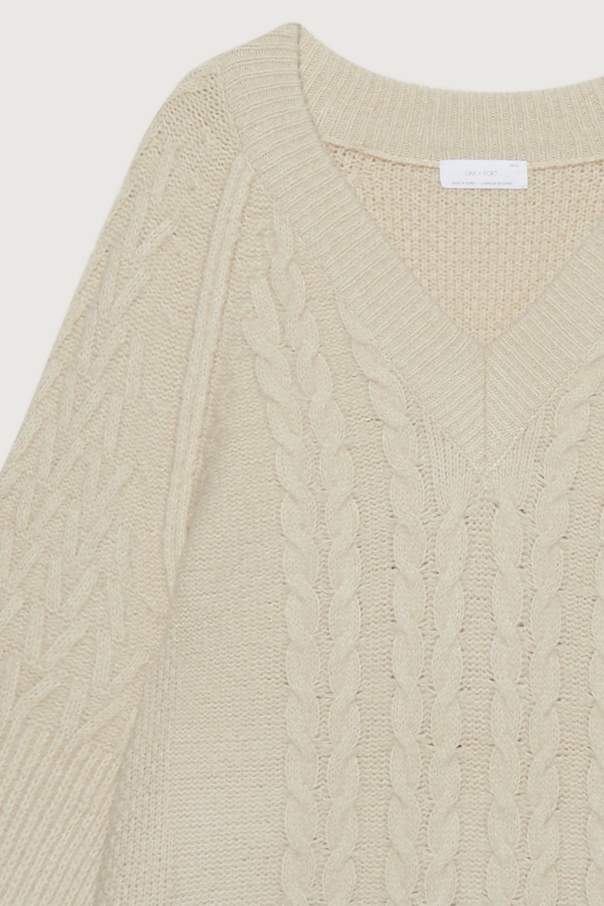 OVERSIZED CABLE KNIT SWEATER Sale Enjoy