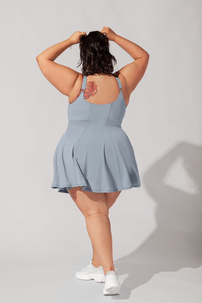 Tie-Breaker Superdress - Cloudy Blue Sale Affordable