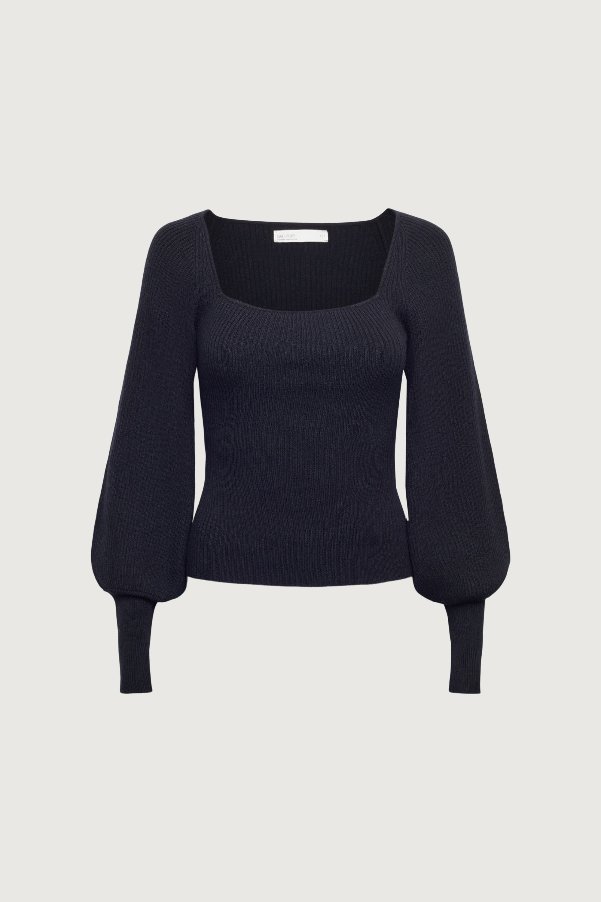 SQUARE NECK SWEATER Free Shipping 100% Original