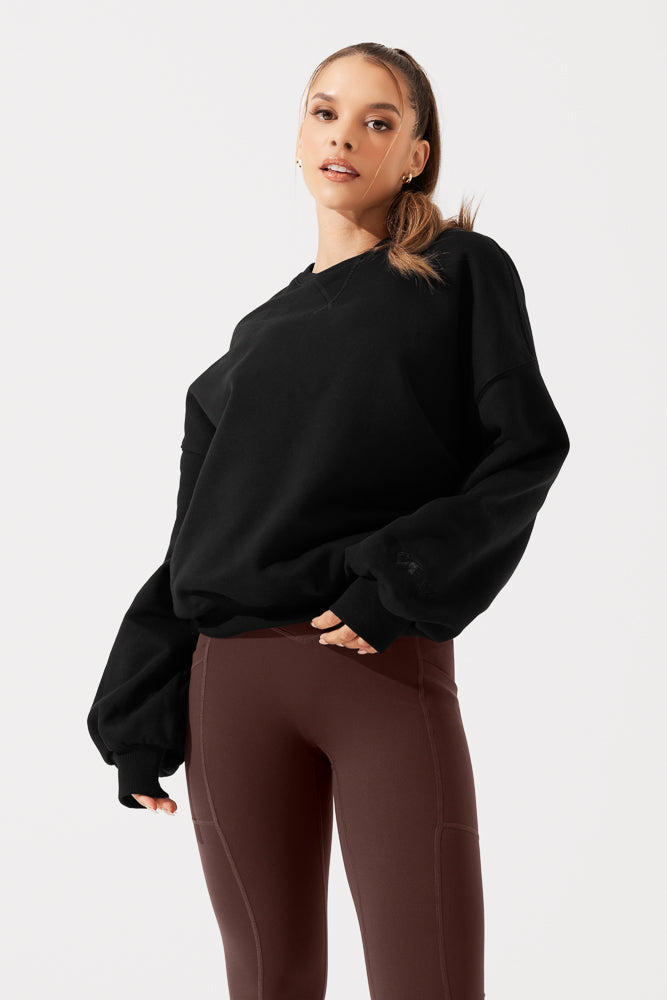 Cloud Crewneck Sweater - Black Lowest Pice Cheap Pice