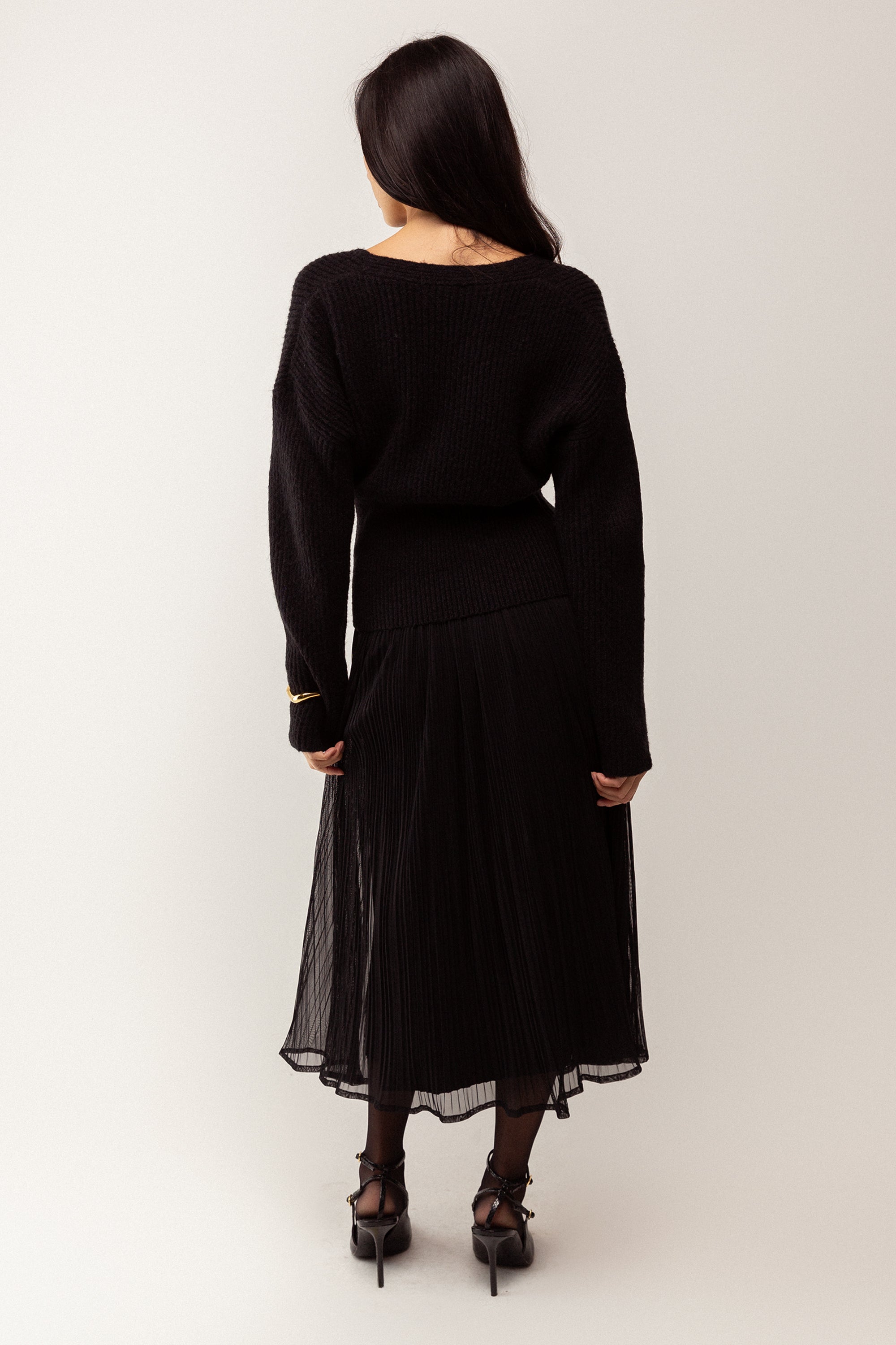 PLEATED LAYER MAXI SKIRT Outlet Footaction