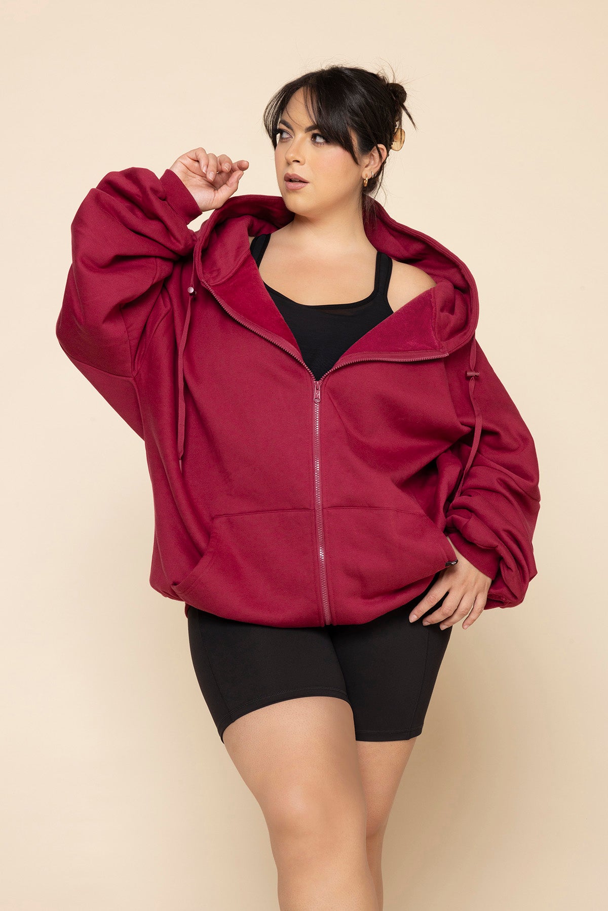 Zip Cloud Hoodie - Ruby Buy Cheap 2025