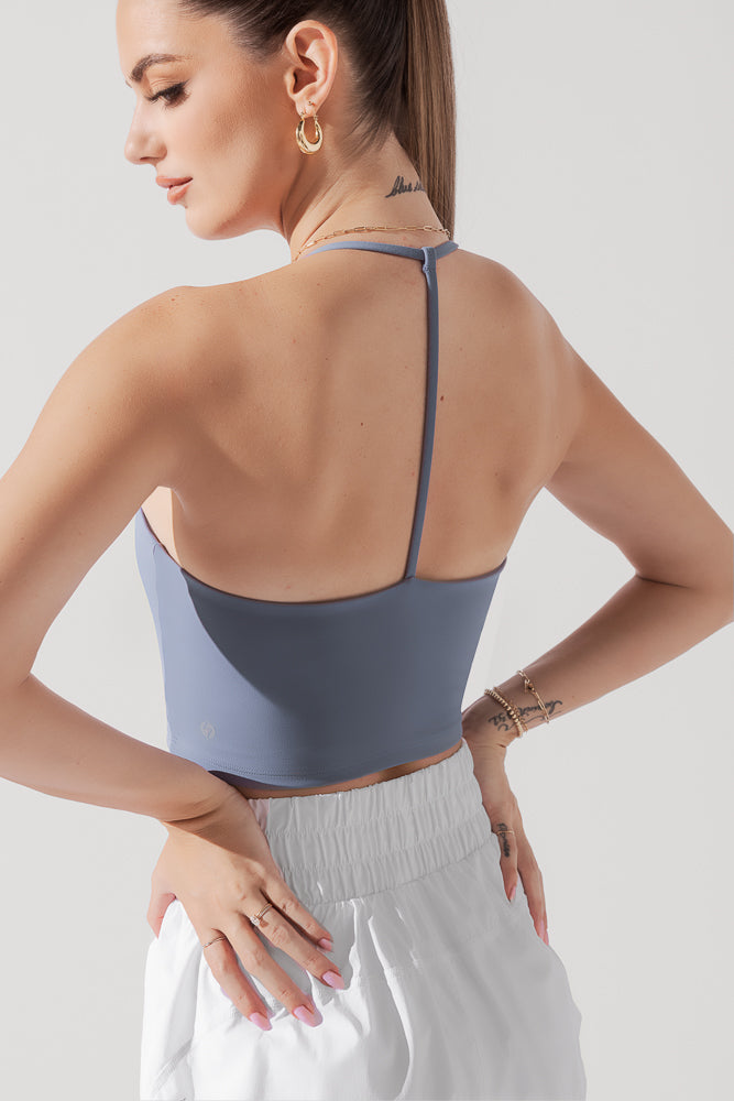 Flexy Crop Top - Blue Mist Buy Cheap Cheapest