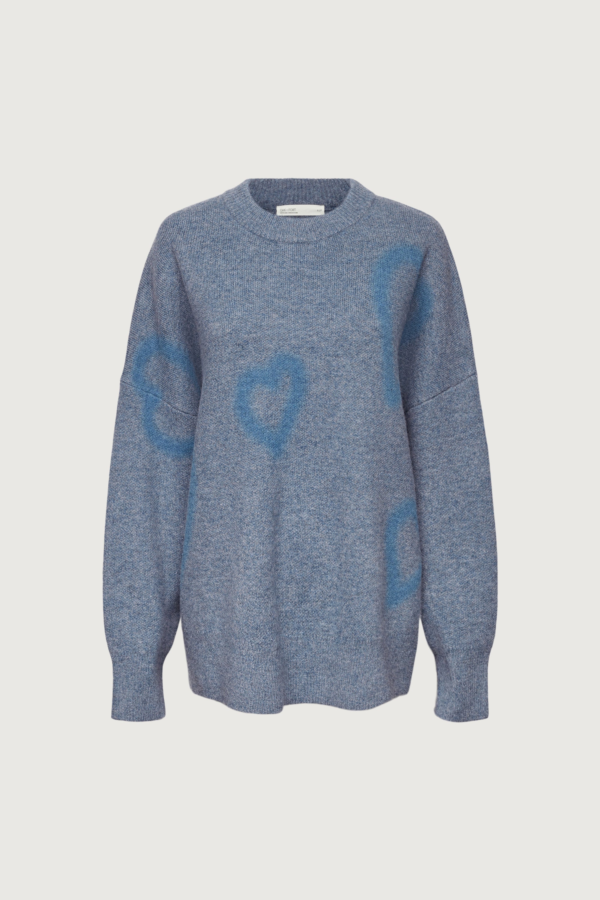 HEART SPRAY PAINT EFFECT SWEATER Outlet Original