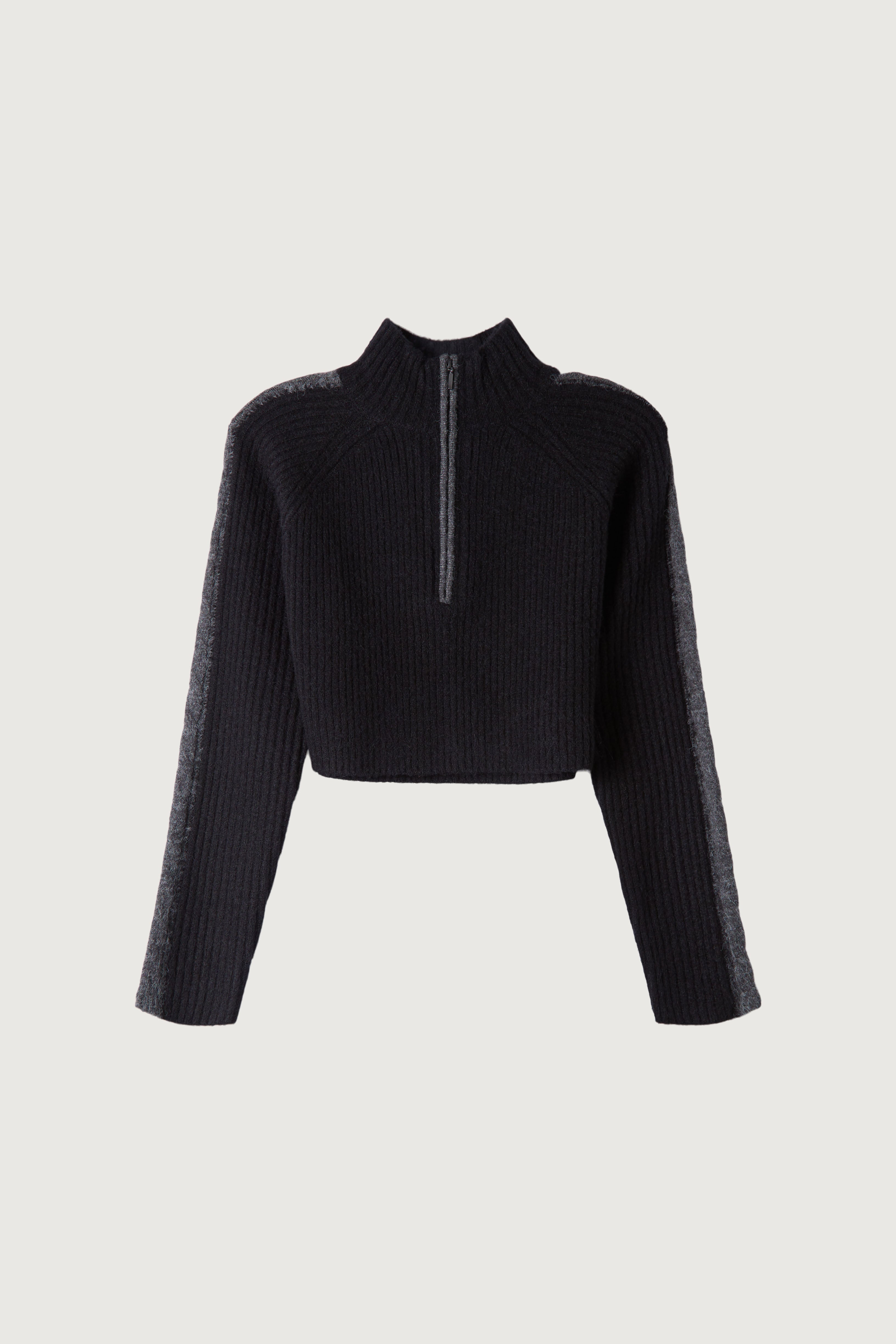 HALF ZIP SWEATER WITH CONTRAST DETAILS Cheap With Mastercard