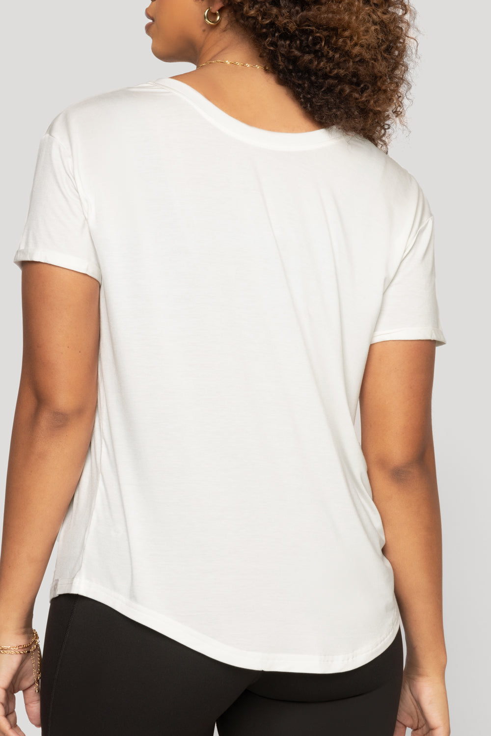 Reversible Deep V Tee - Cloud Dancer Free Shipping Wiki