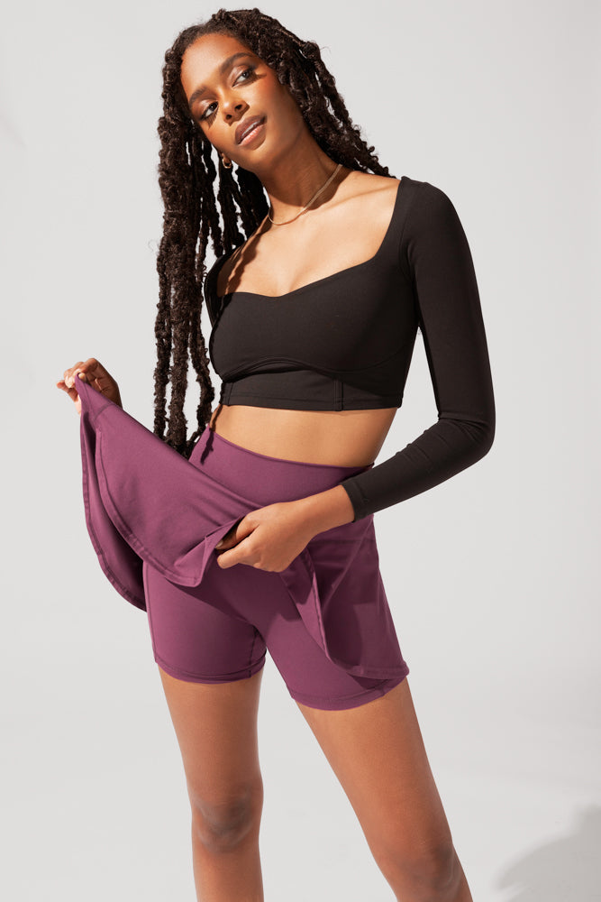 Twirl Skort - Plum Sale Good Selling