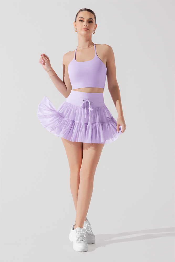 Pirouette Skort - Digital Lavender Geniue Stockist Cheap Online