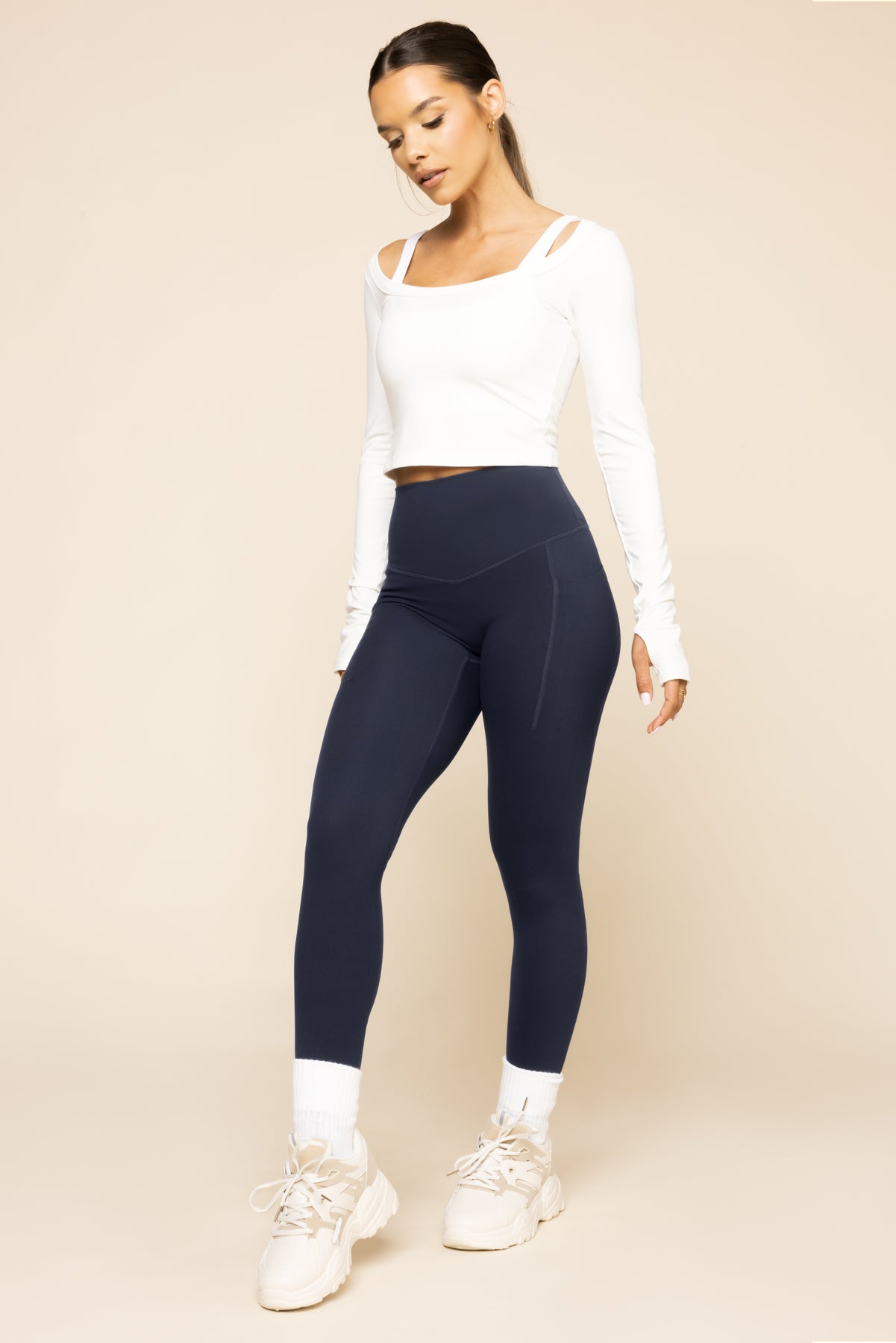 Supersculpt Leggings with Pockets - Cosmic Navy Online Online High Quality