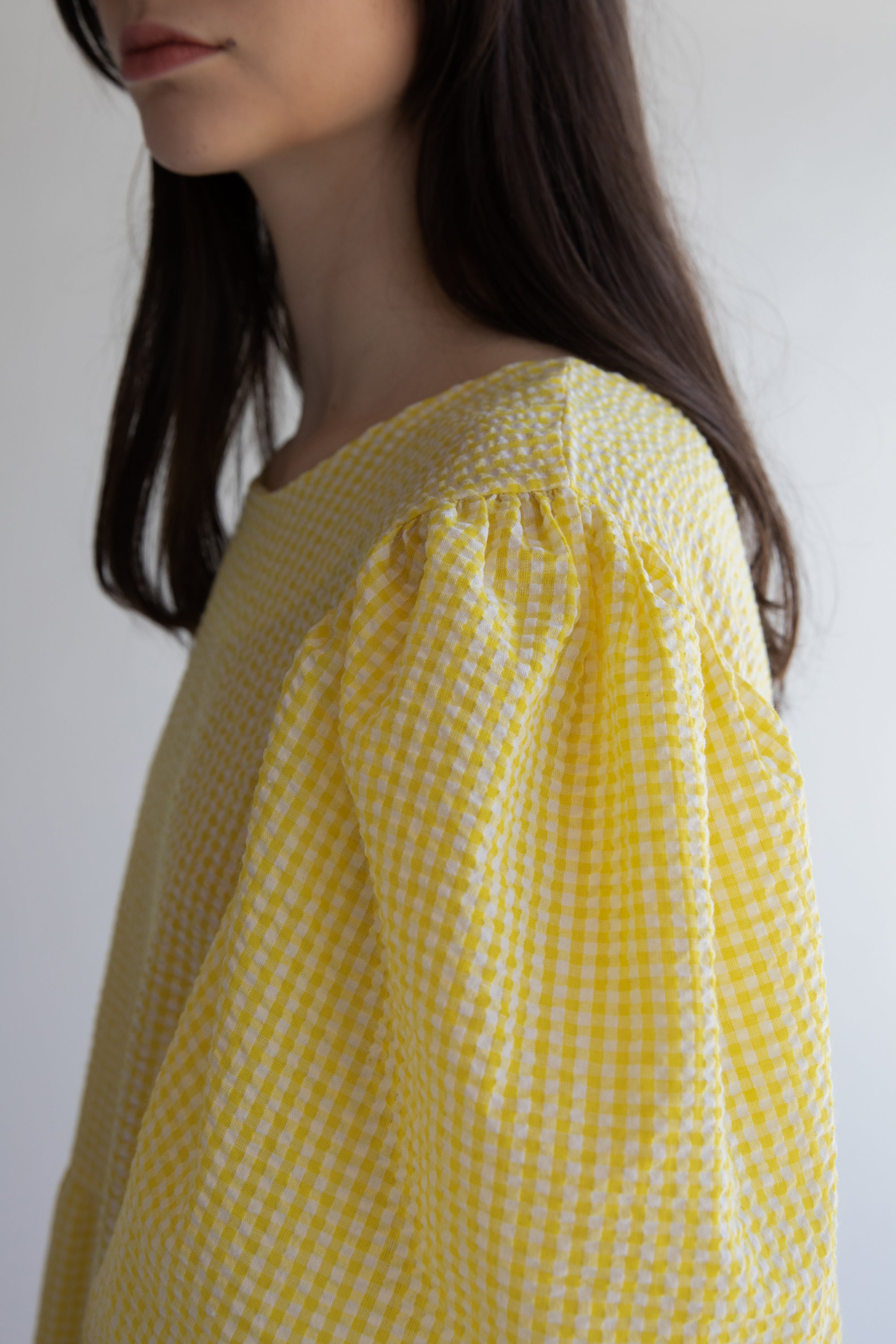 OVERSIZED GINGHAM MIDI DRESS Limited Edition