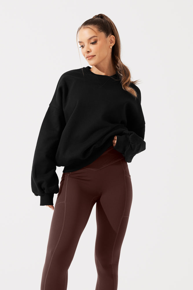 Cloud Crewneck Sweater - Black Lowest Pice Cheap Pice