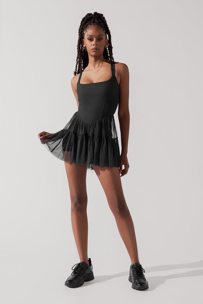 Corset Pirouette Dress - Black Outlet Locations Cheap Pice