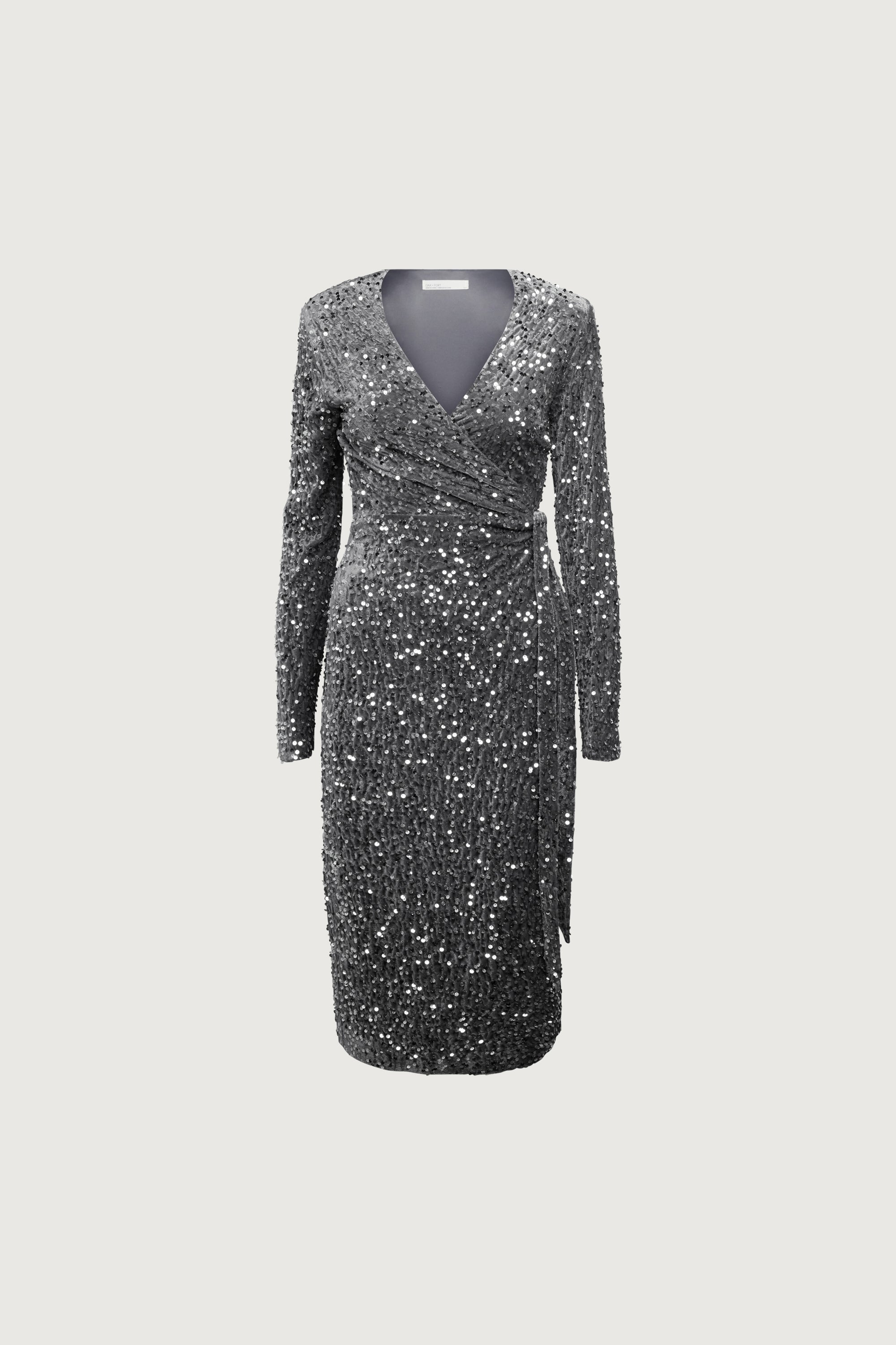 SEQUIN WRAP MIDI DRESS Cheap Sale Outlet