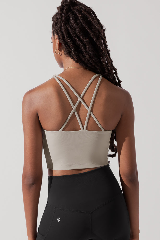 Cleo Corset Crop Bralette - Taupe Cheap Sale Tumblr