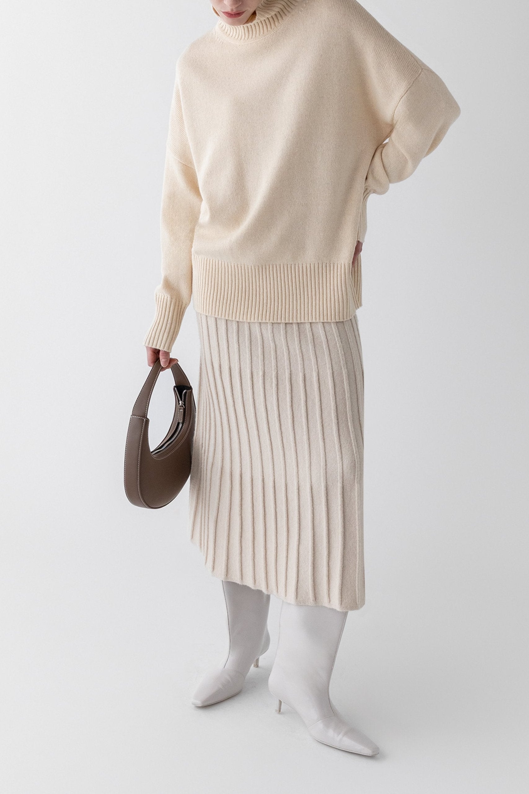 MIDI KNIT SWEATER SKIRT 2025 Cheap Pice