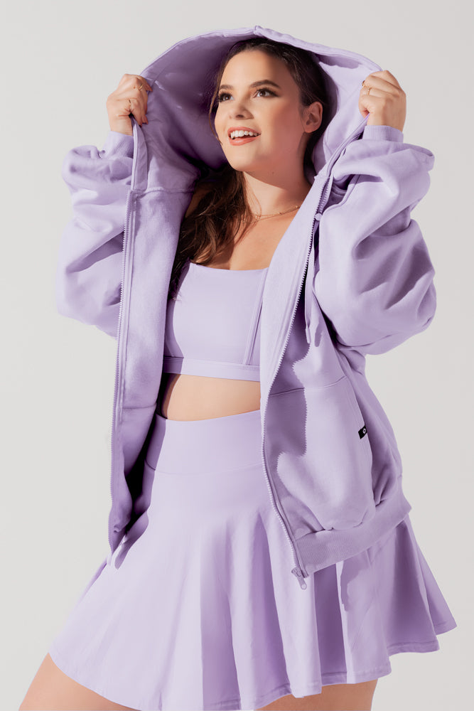 Zip Cloud Hoodie - Digital Lavender Get Authentic Cheap Online