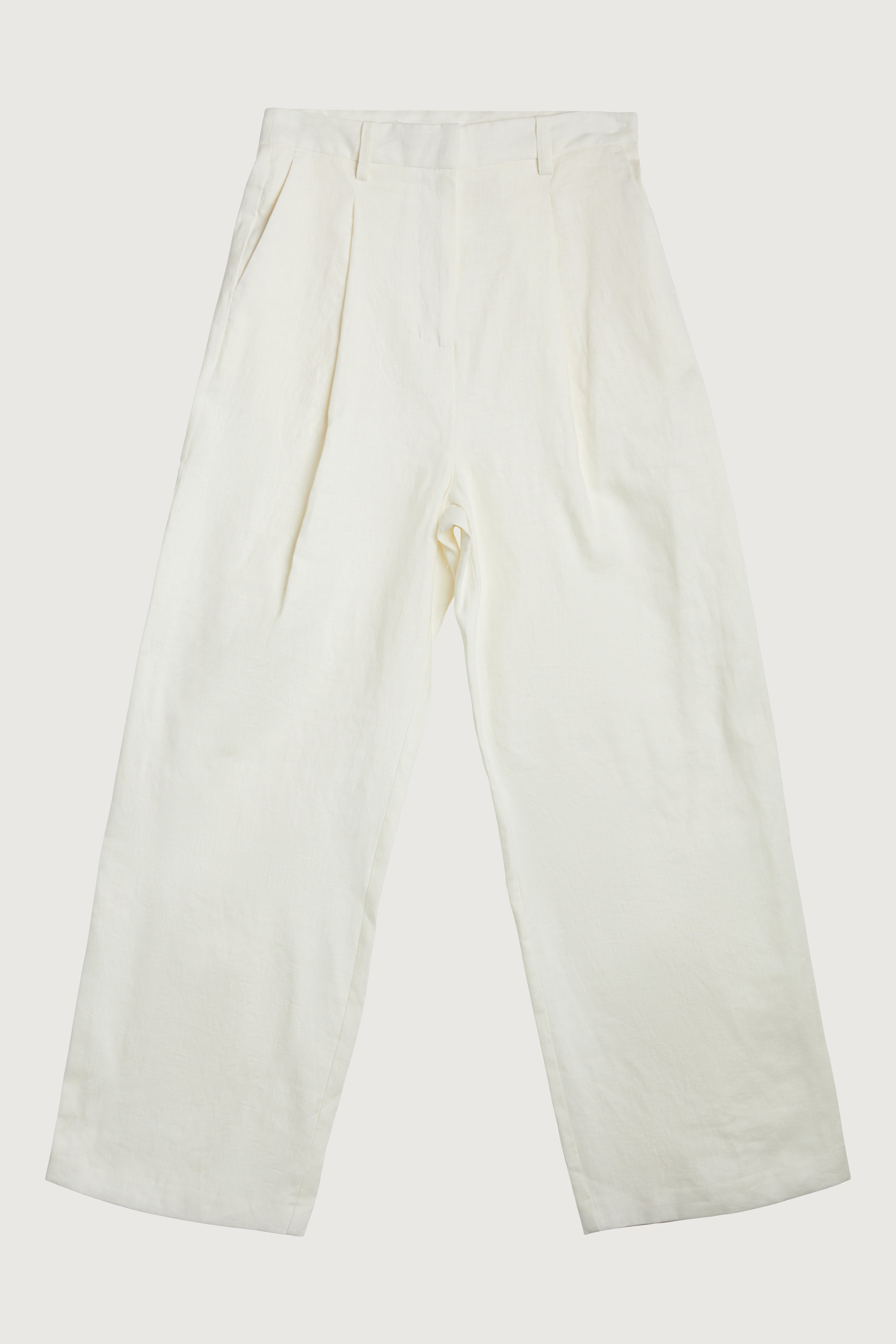 100% LINEN STRAIGHT LEG PANT Sale Best Seller