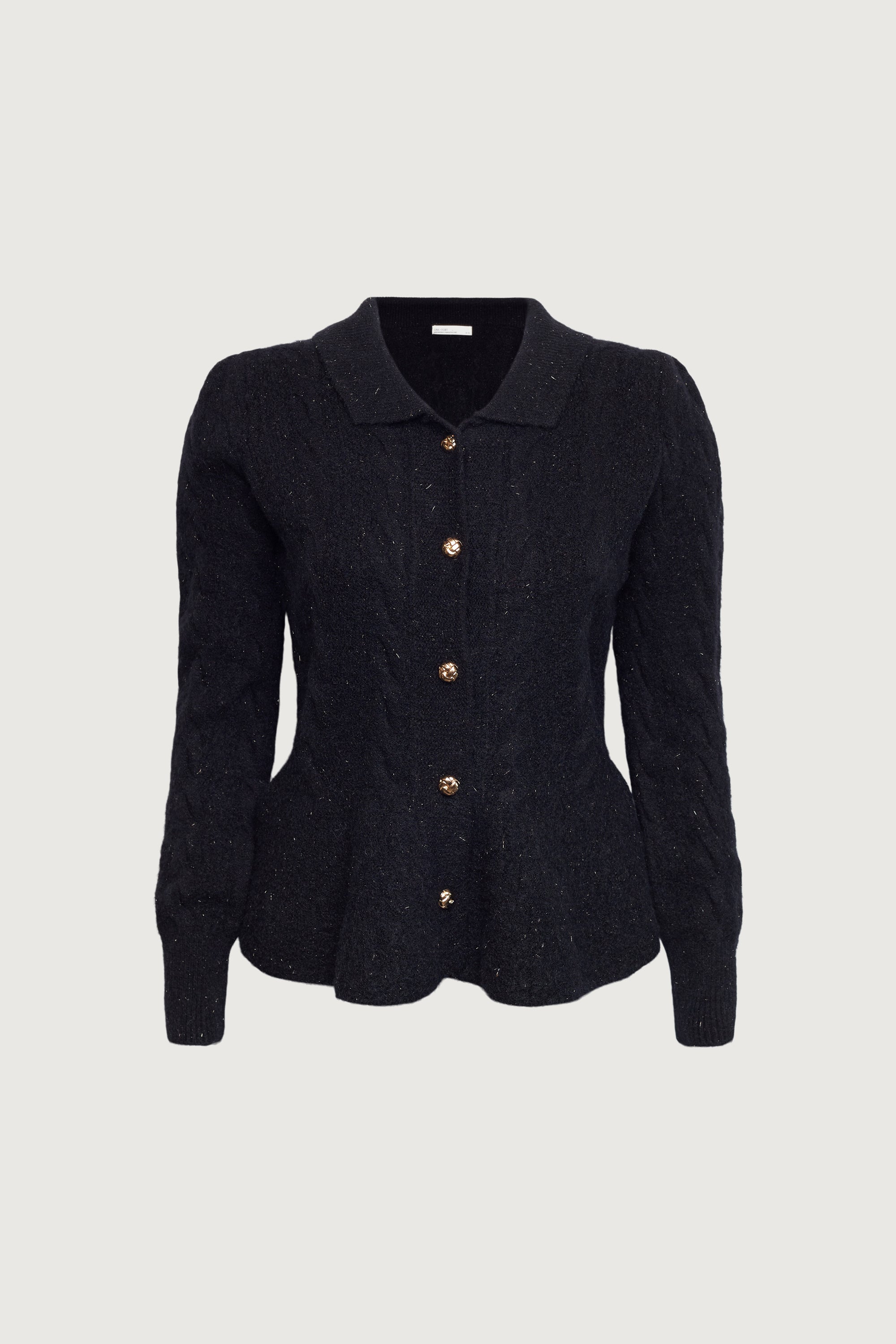 COLLARED CABLE KNIT CARDIGAN Outlet Wiki