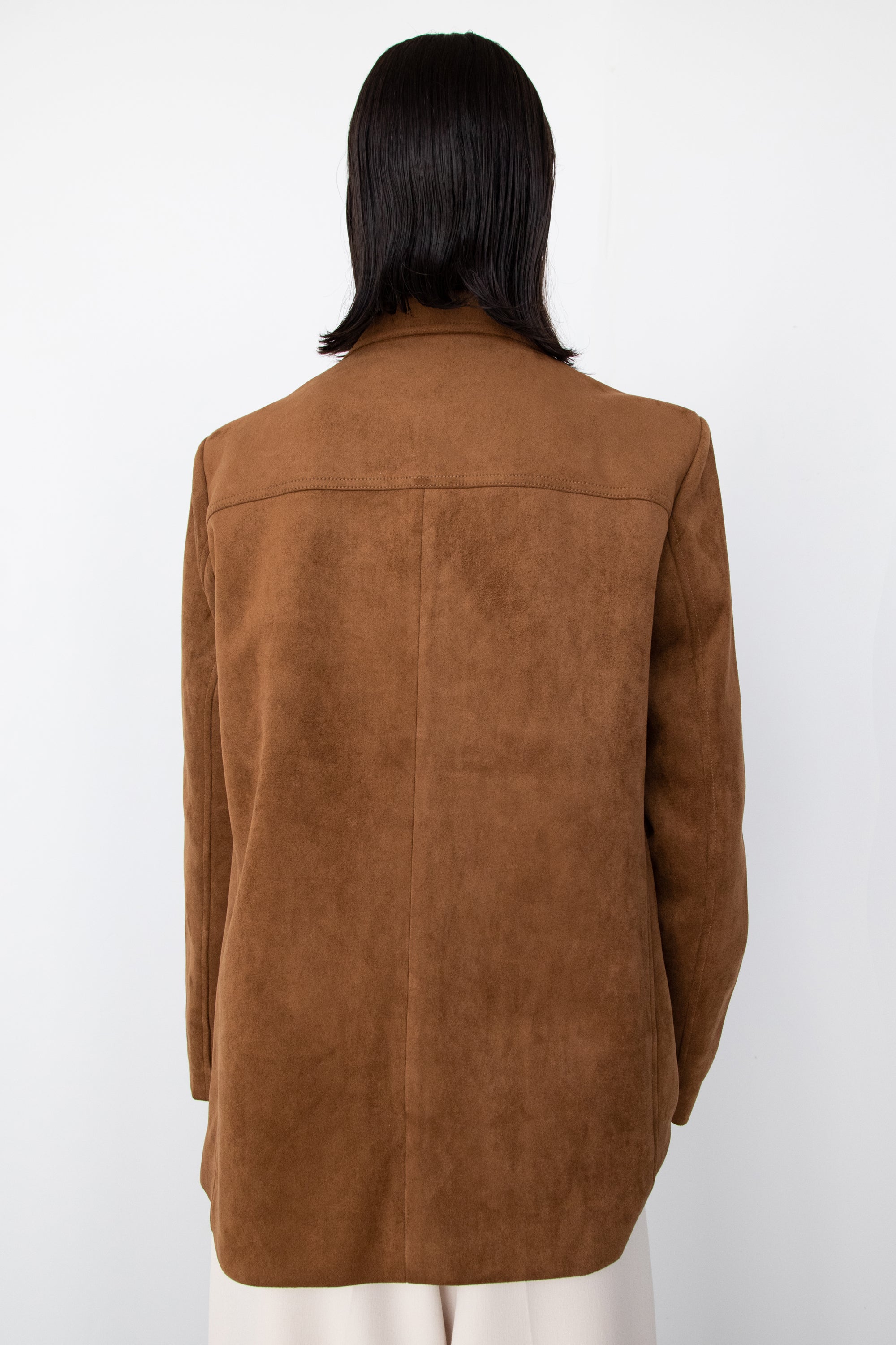 OVERSIZED VEGAN SUEDE BLAZER Quality Free Shipping For Sale