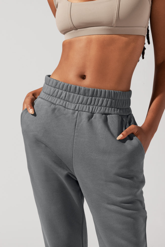 Cloud Rollover Sweatpant - Smoke Huge Surprise Cheap Pice