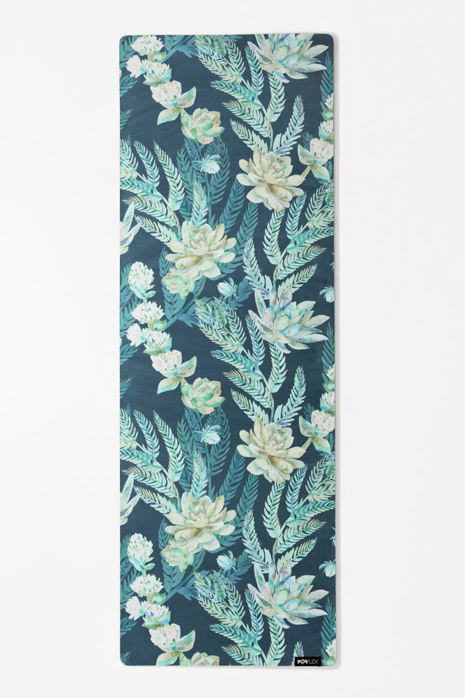 Vegan Suede Yoga Mat - Flourishing Foliage Cheap Manchester Great Sale